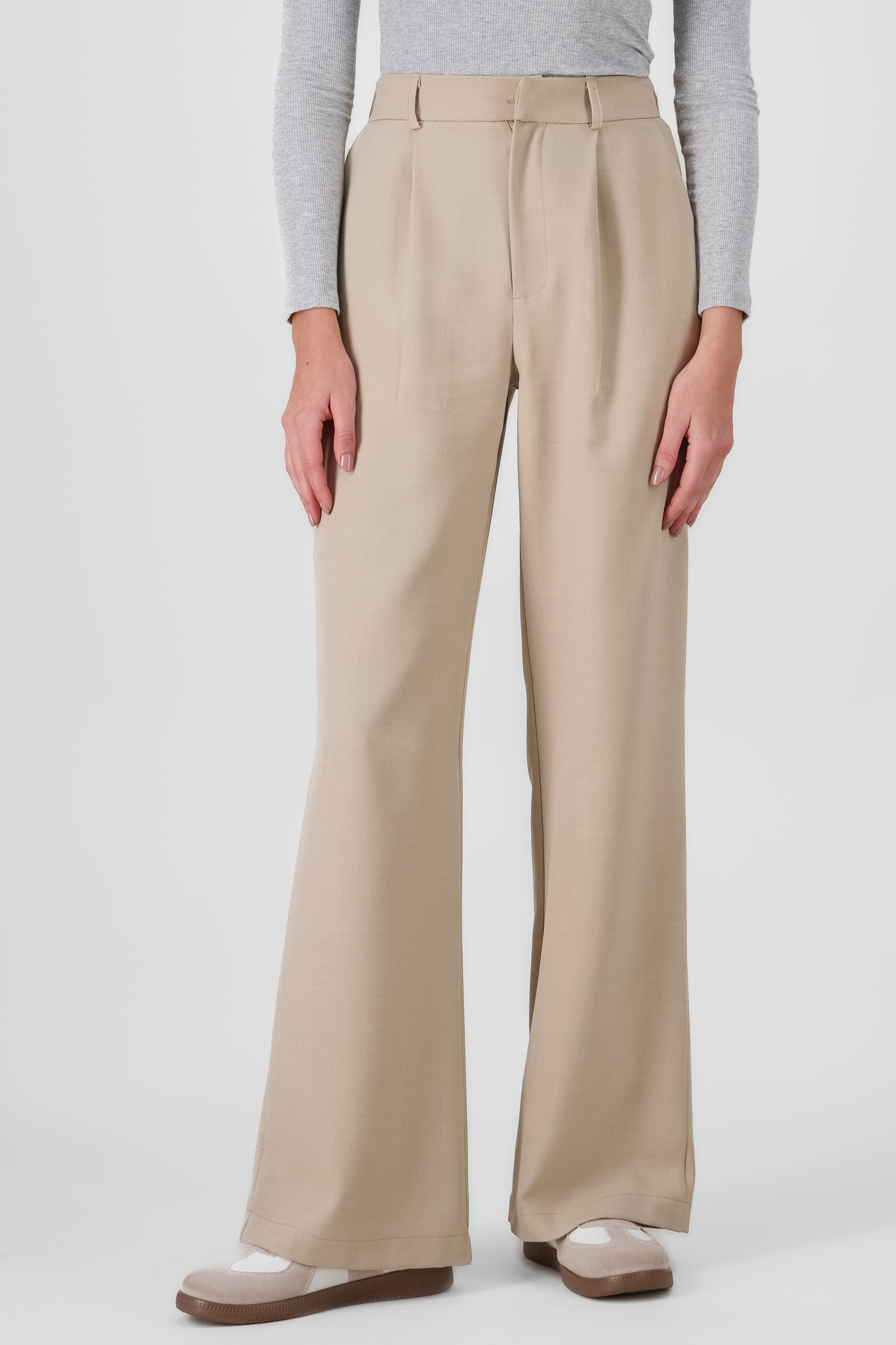 Wide Pleated Pants SAND