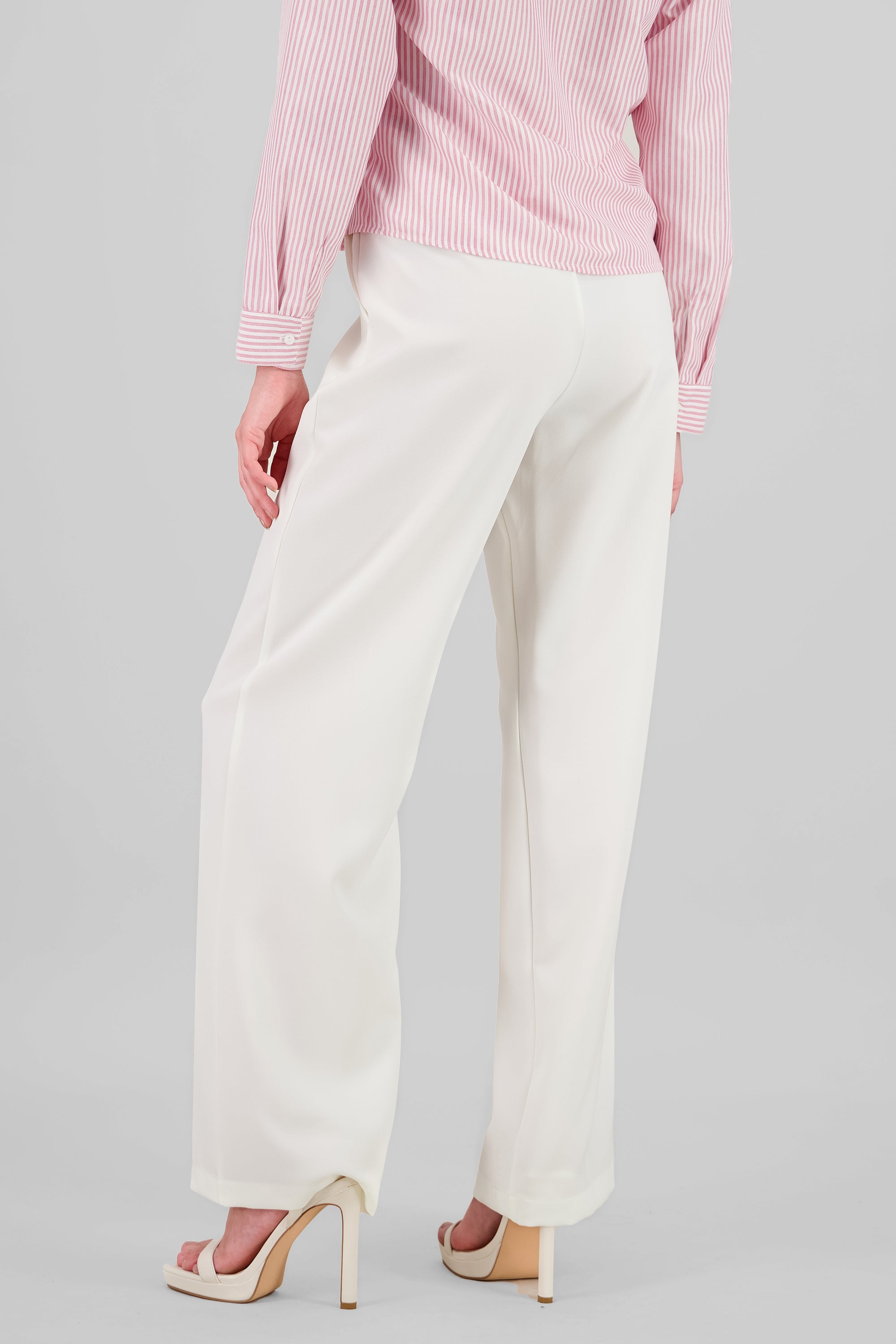 Wide Pleated Pants WHITE