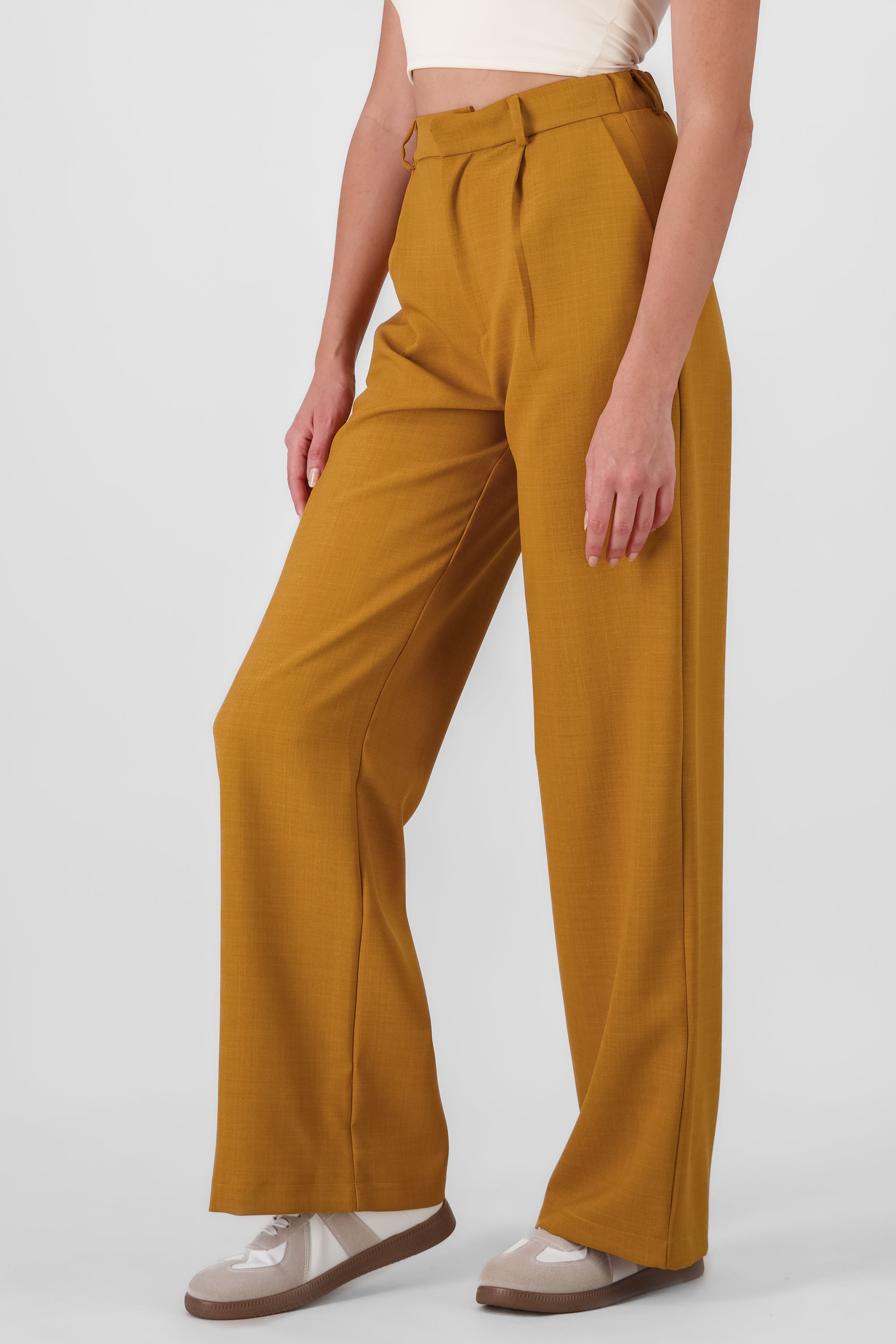 Wide Pleated Pants KHAKI