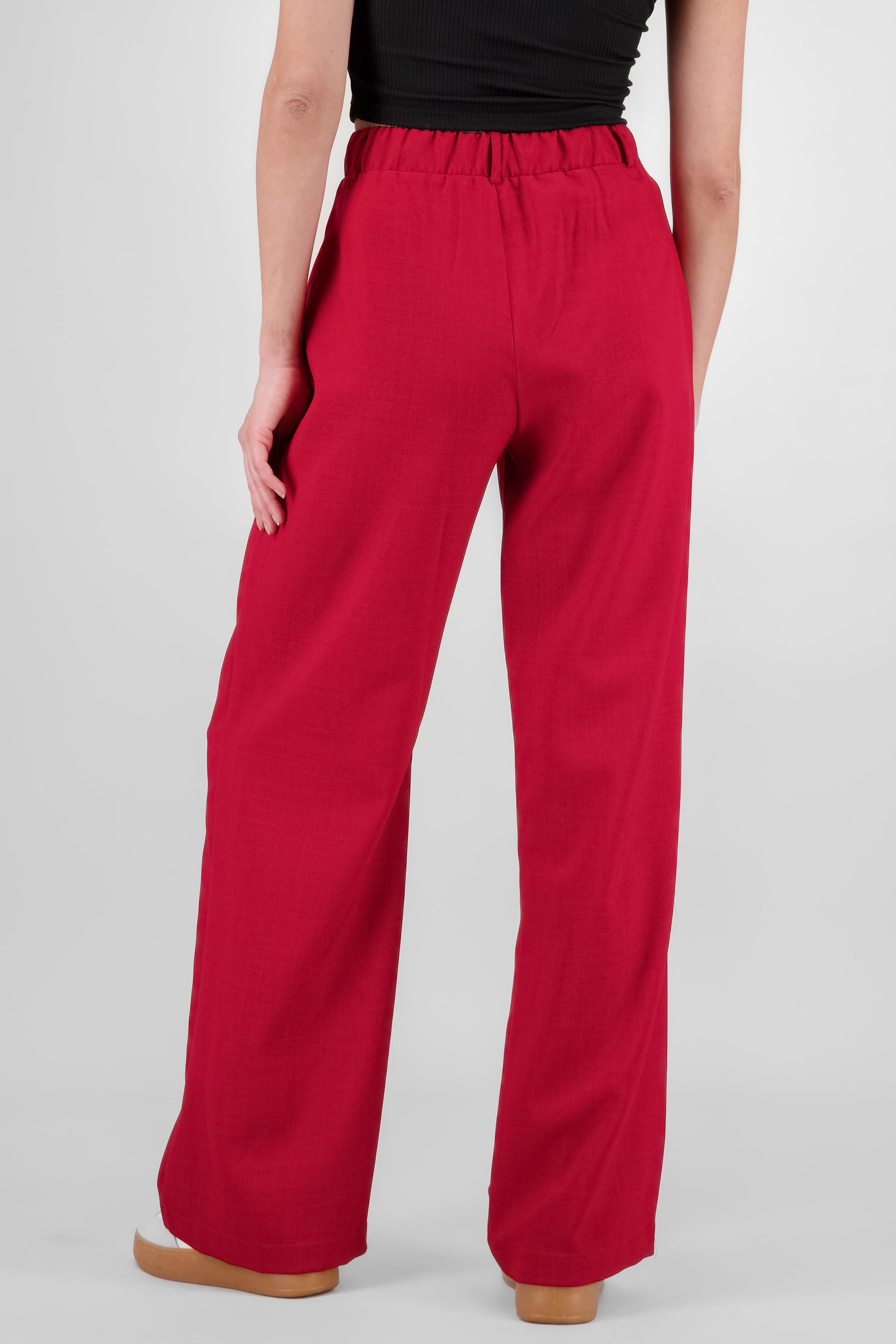 Wide Pleated Pants RED