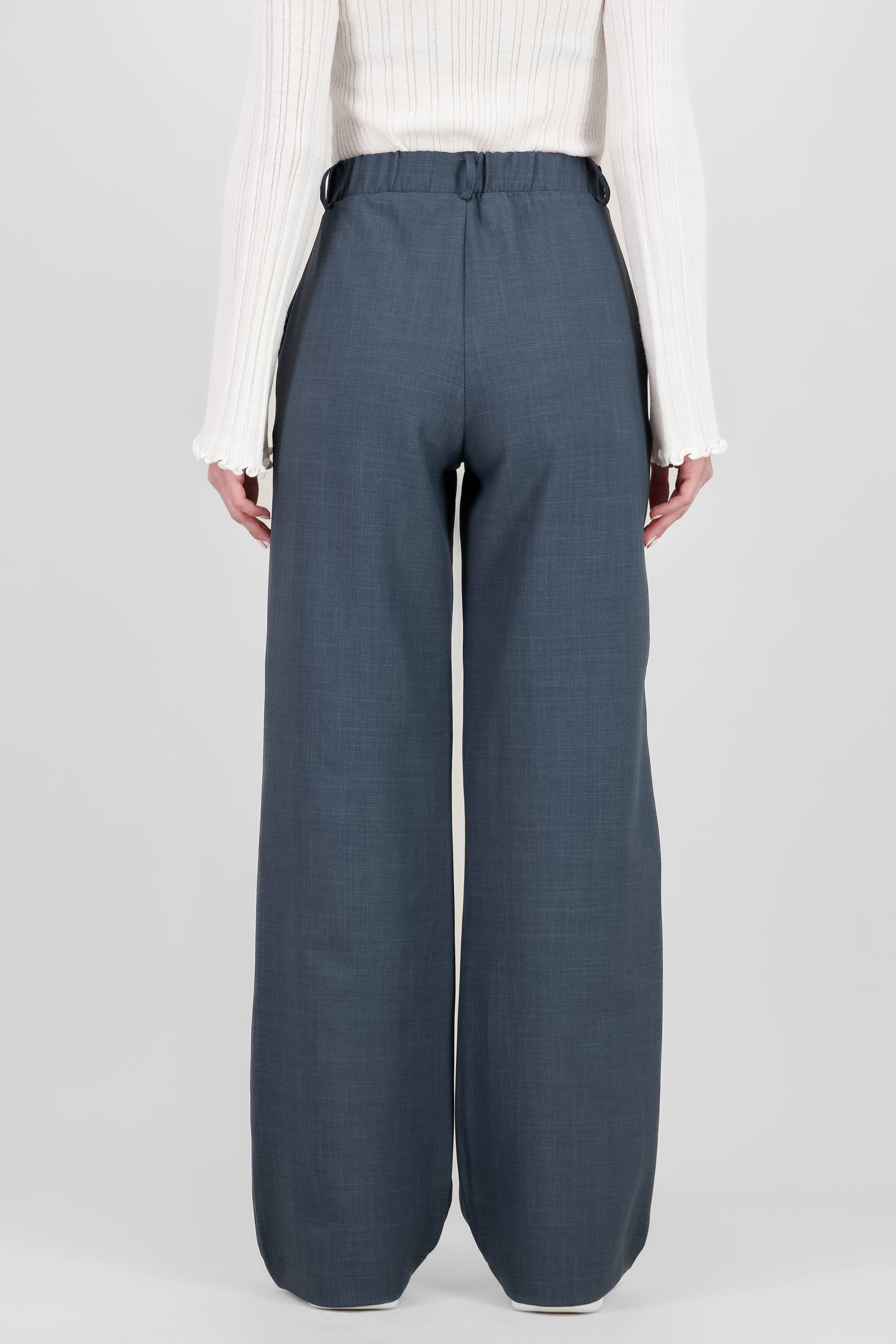 Wide Pleated Pants DARK GRAY