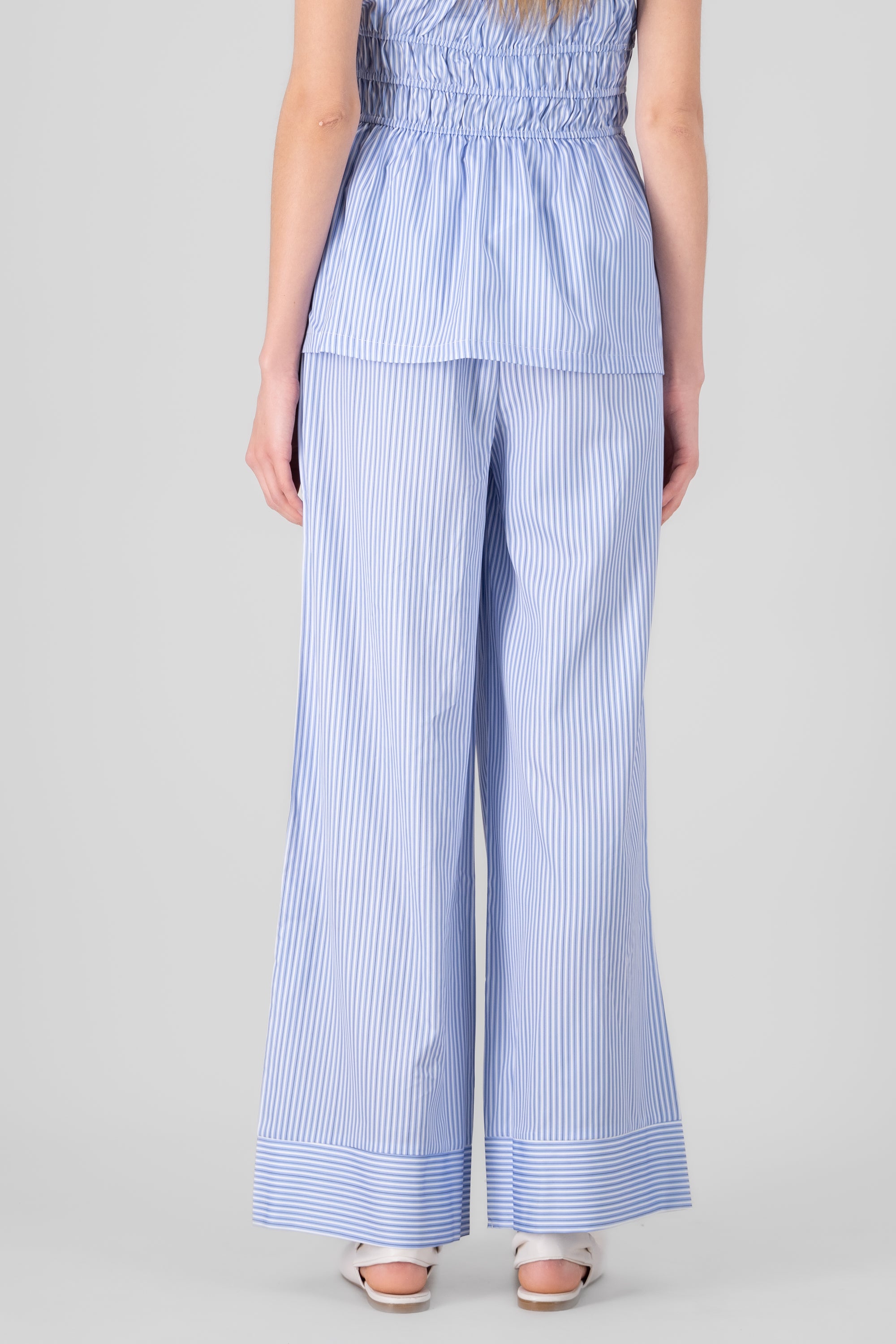 Striped Straight Leg Pants BLUE COMBO