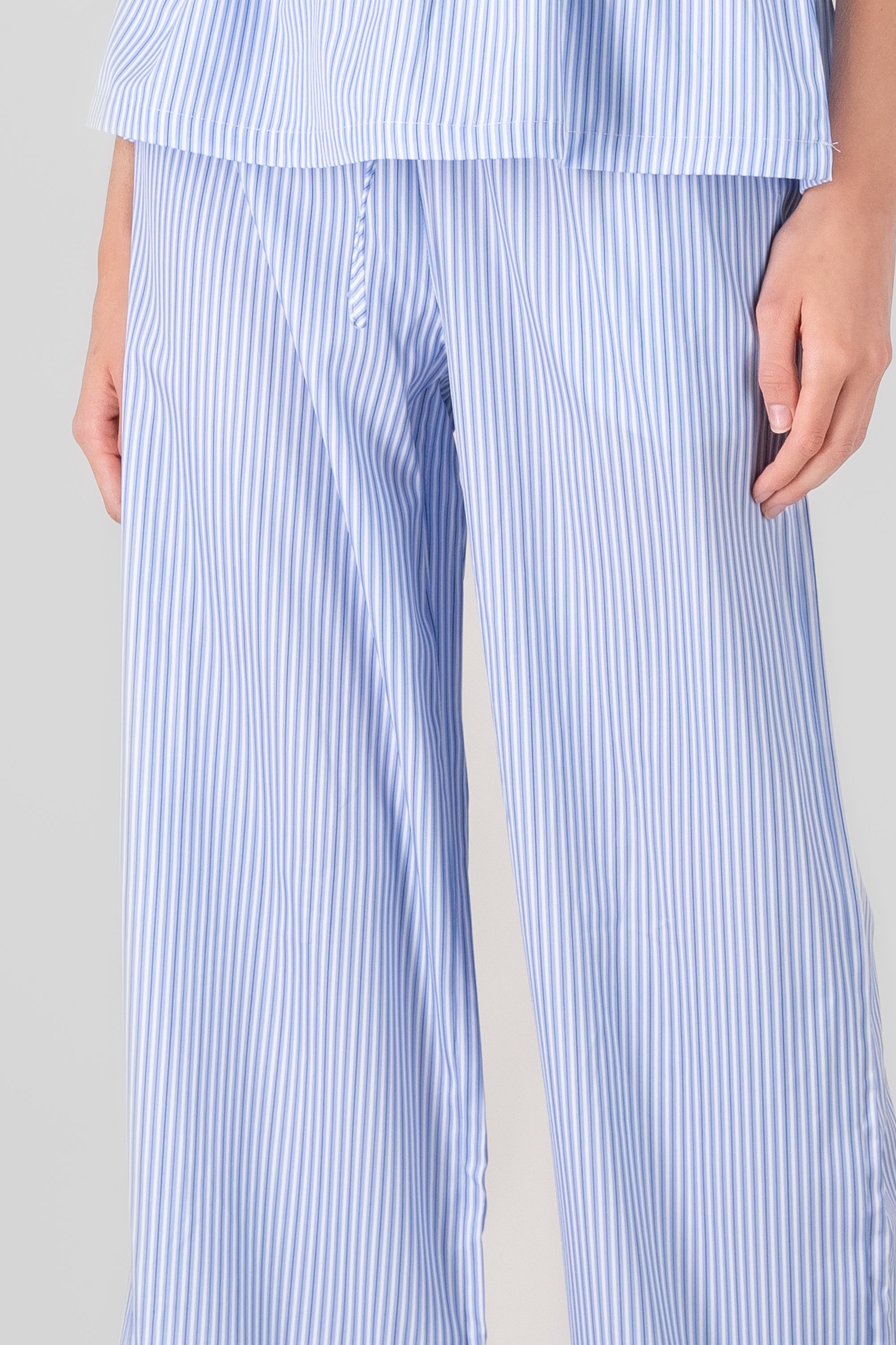 Striped Straight Leg Pants BLUE COMBO