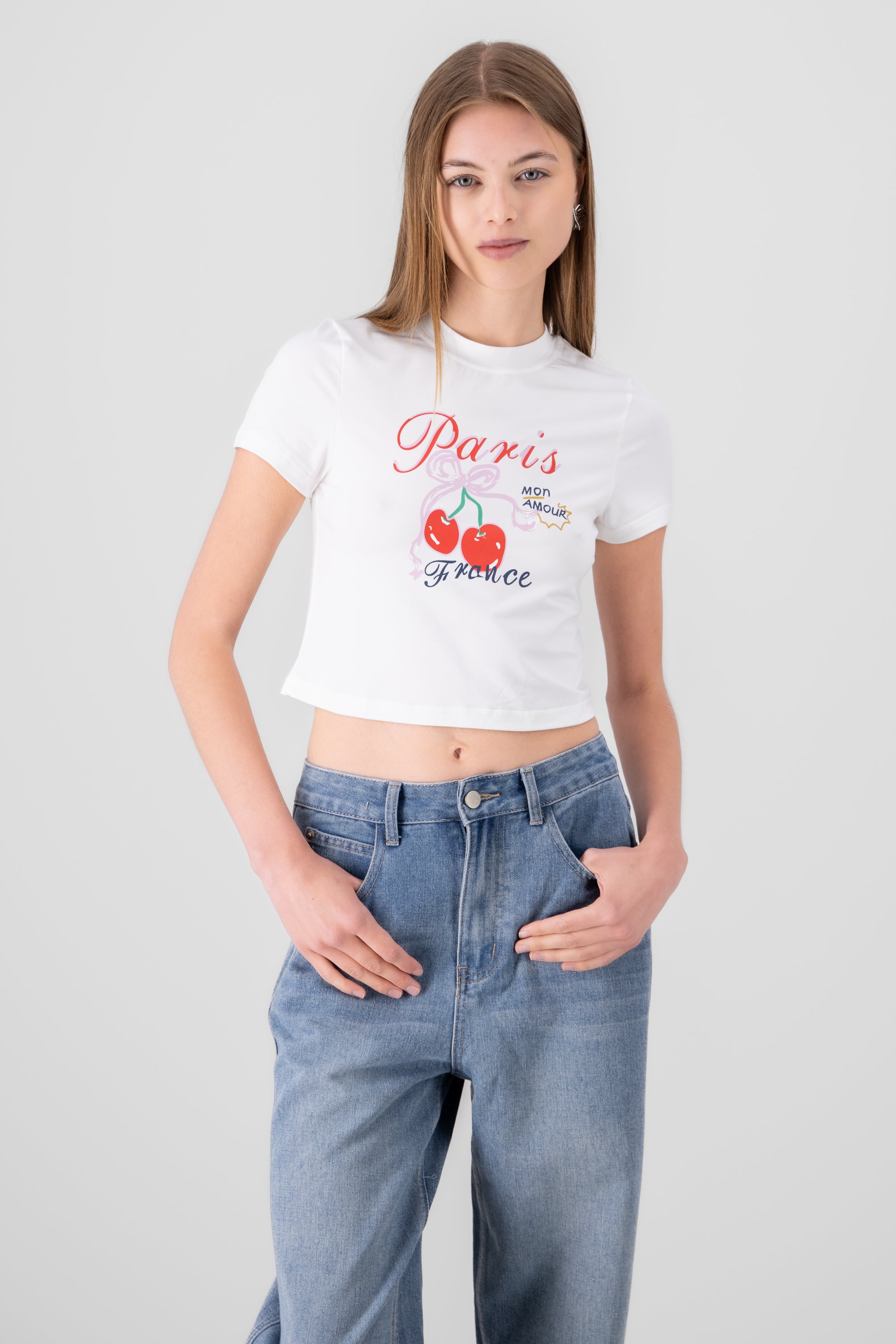 Paris Printed T Shirt WHITE COMBO