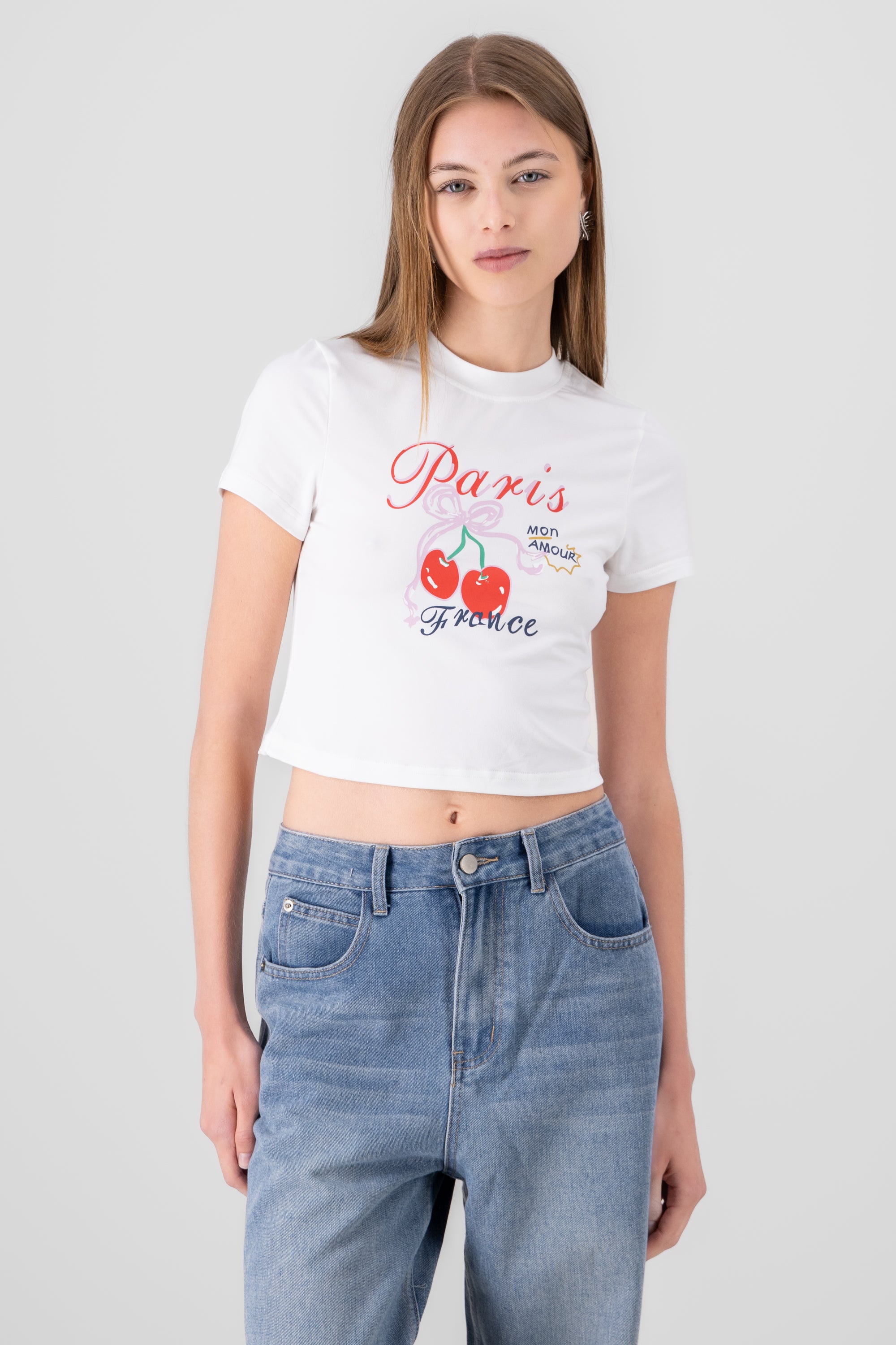 Paris Printed T Shirt WHITE COMBO