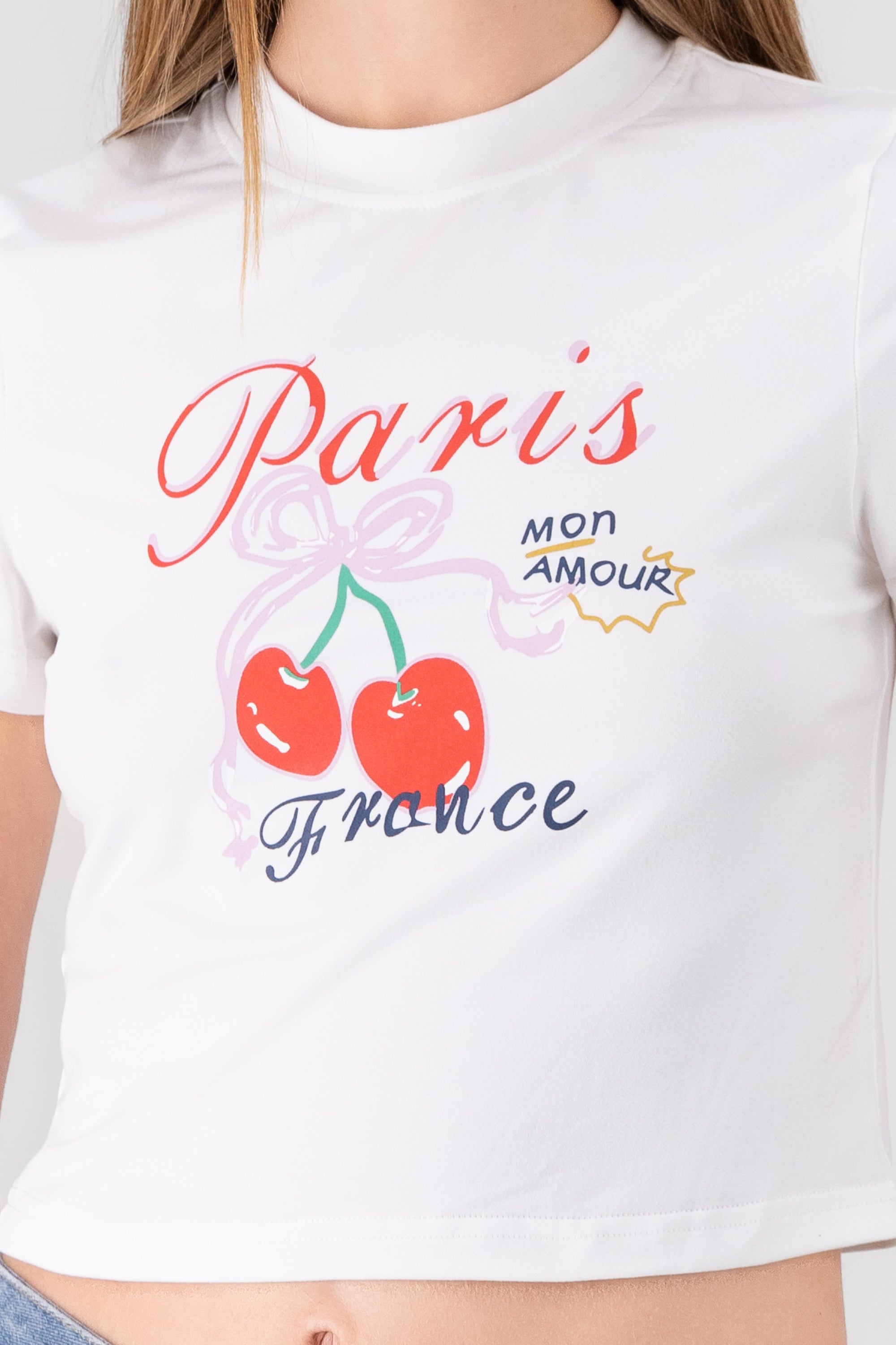 Paris Printed T Shirt WHITE COMBO