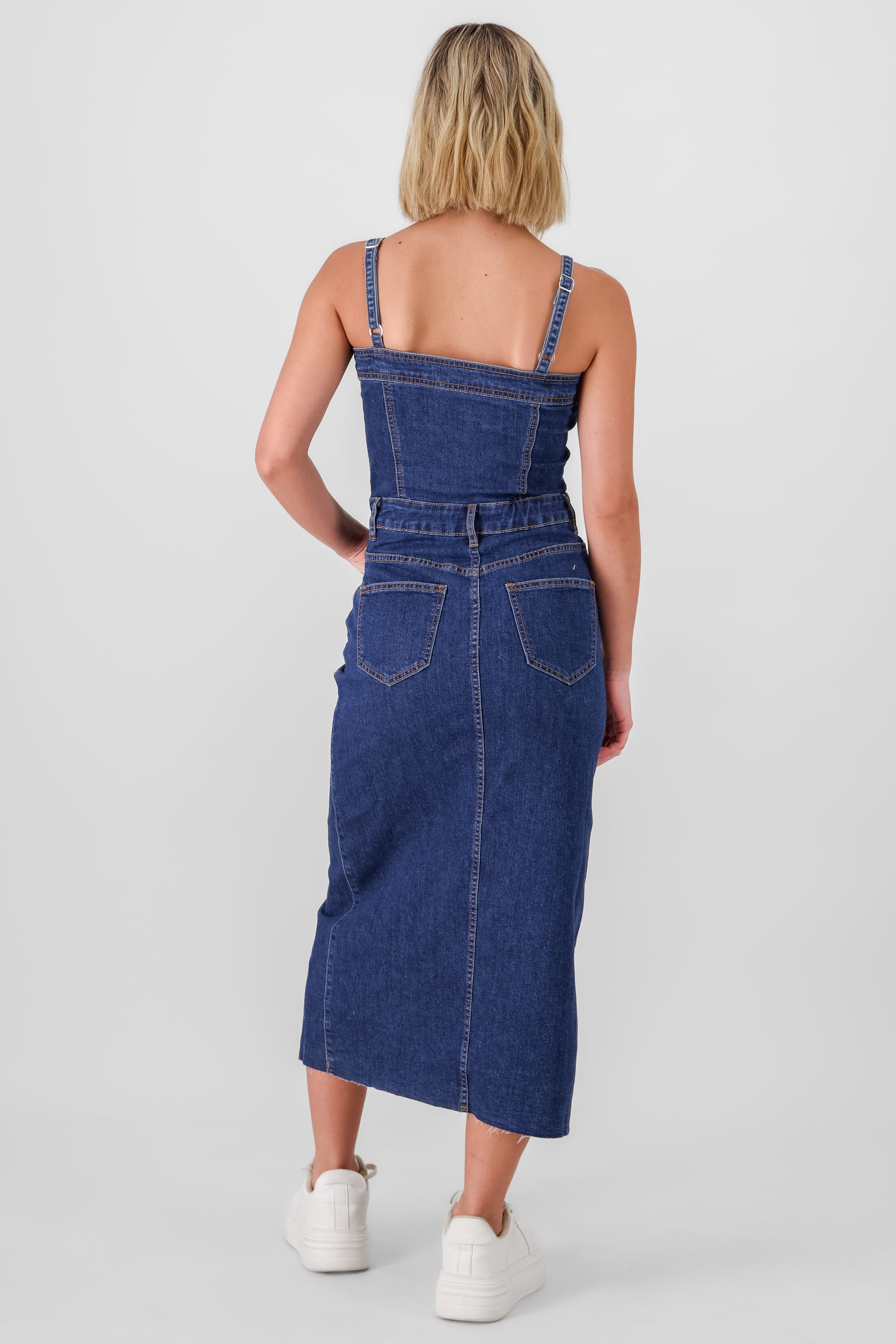 Denim Maxi Dress DARK WASH