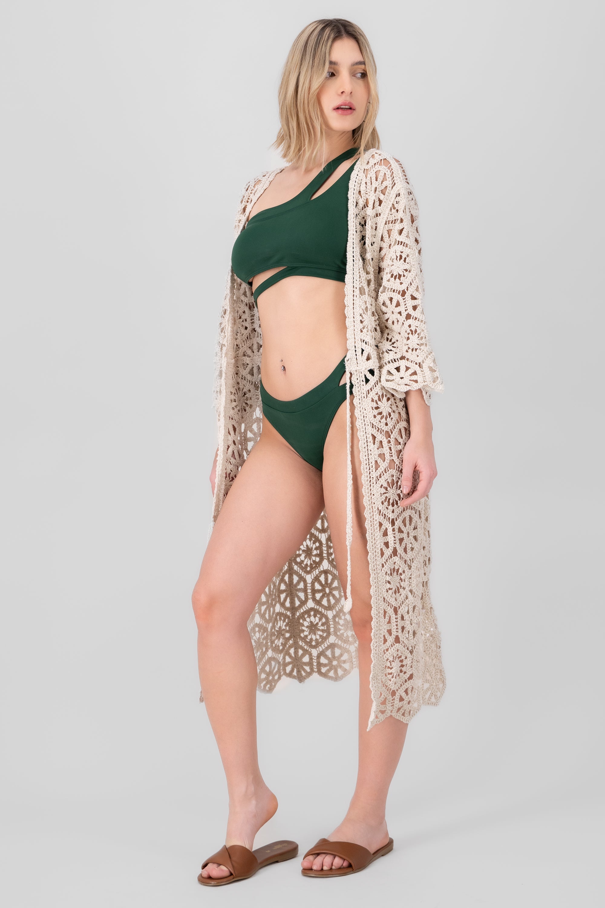 Crochet Swim Cover Up BEIGE