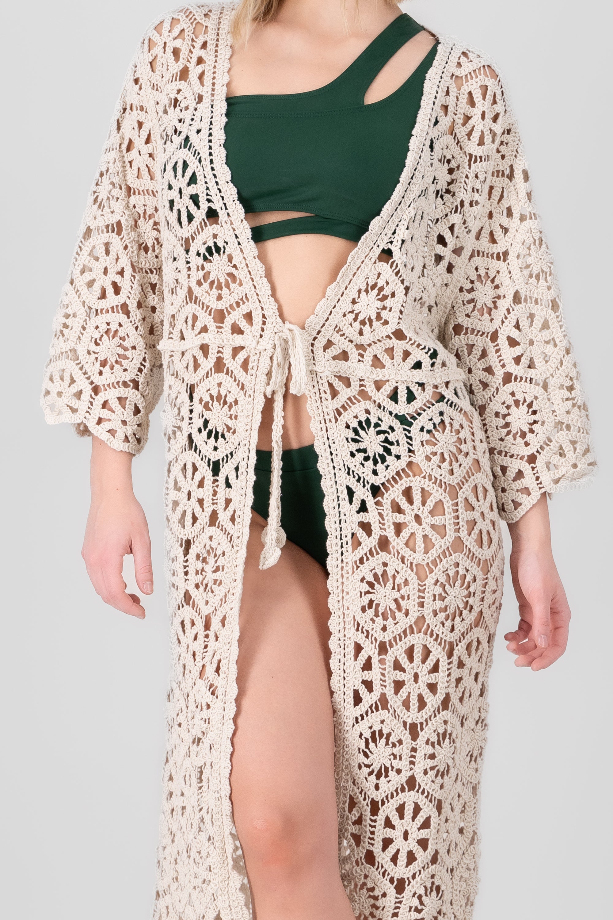 Crochet Swim Cover Up BEIGE