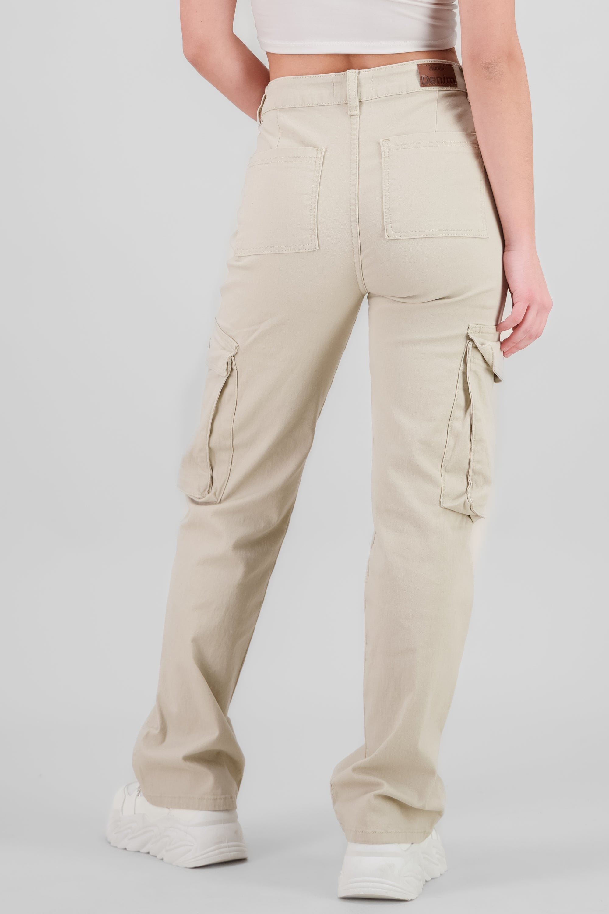 Cargo Jeans With 2 Pockets IVORY