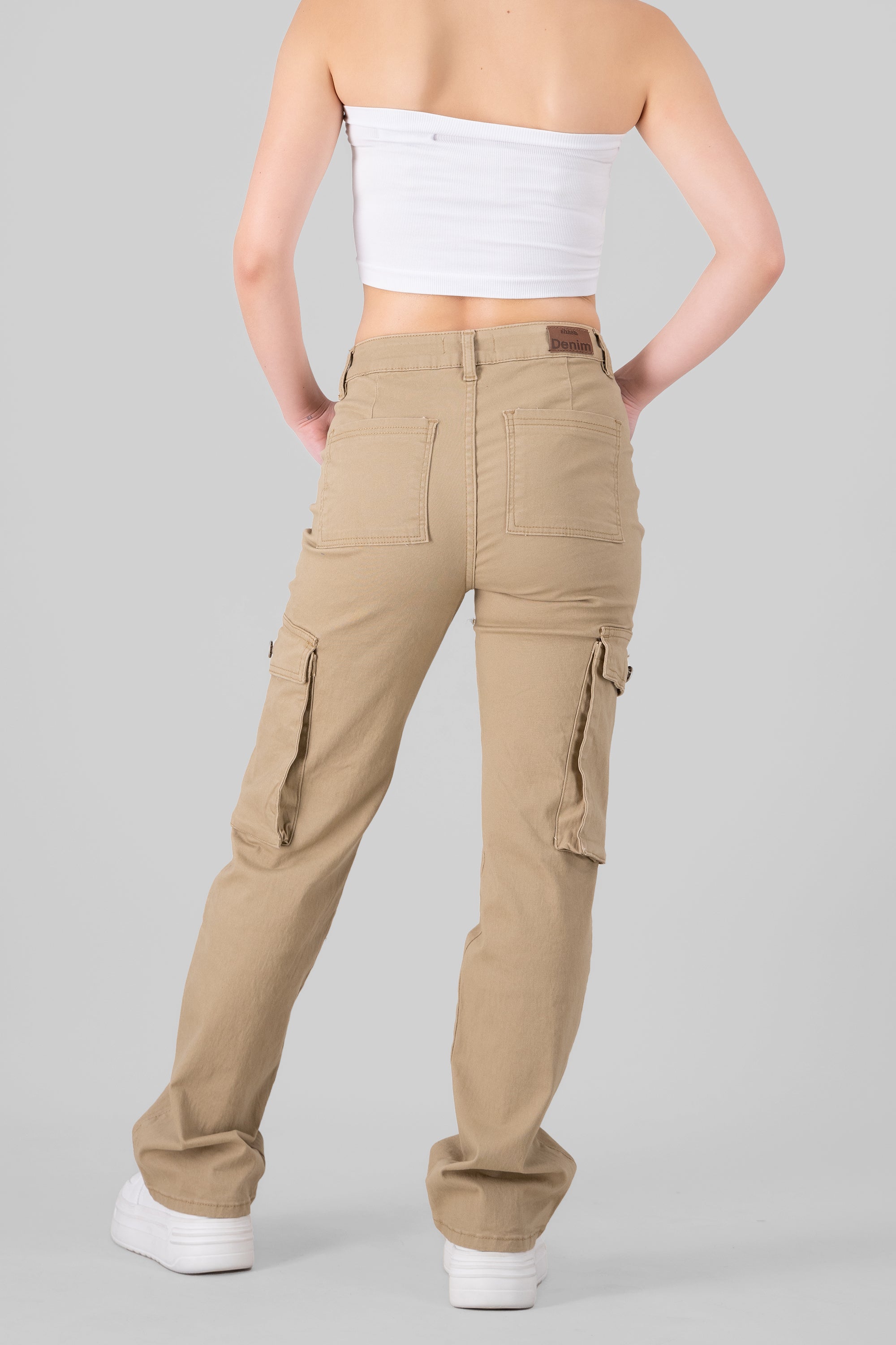 Cargo Jeans With 2 Pockets KHAKI