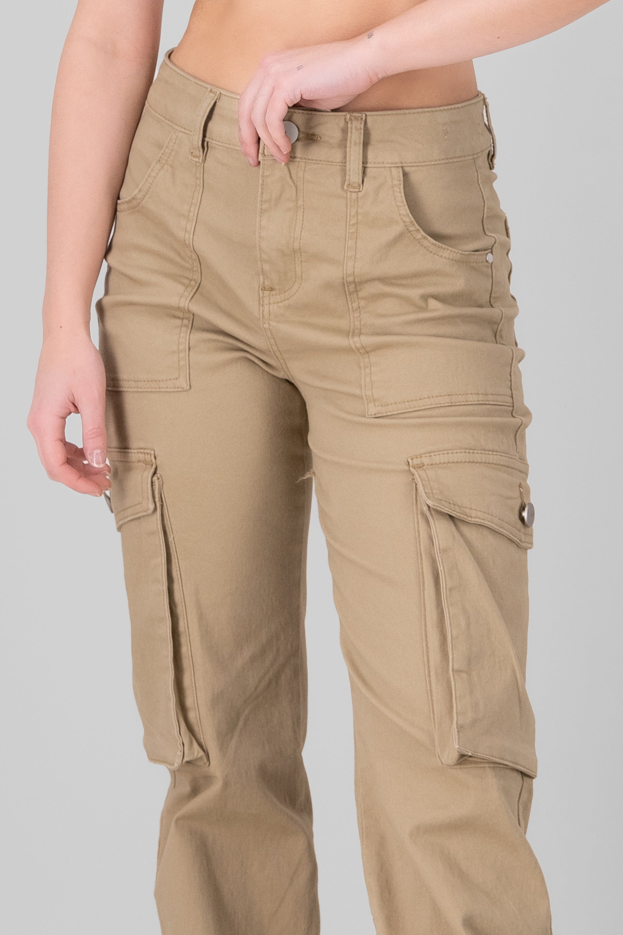 Cargo Jeans With 2 Pockets KHAKI