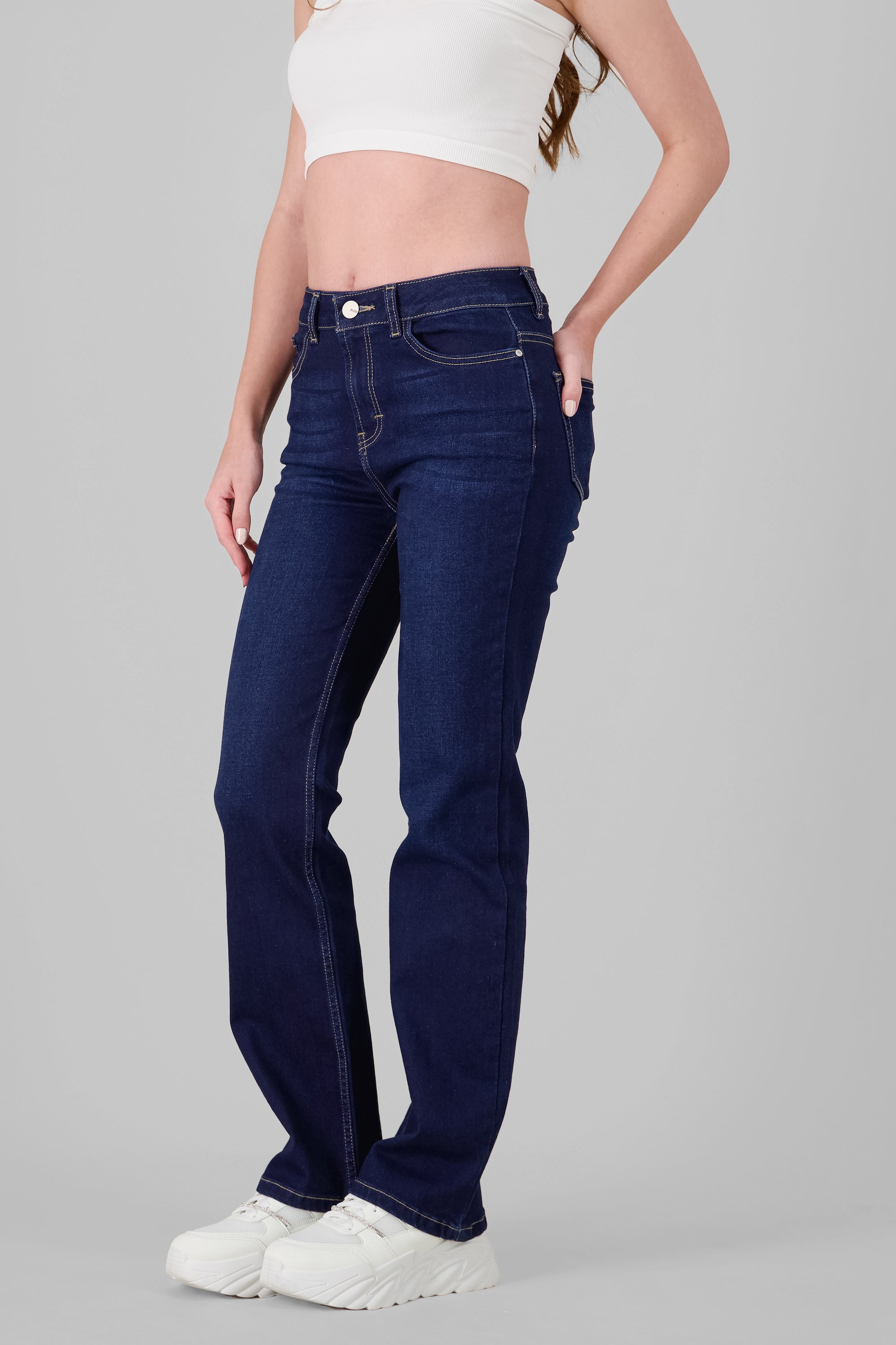 Bootcut Jeans With Slits RINSE