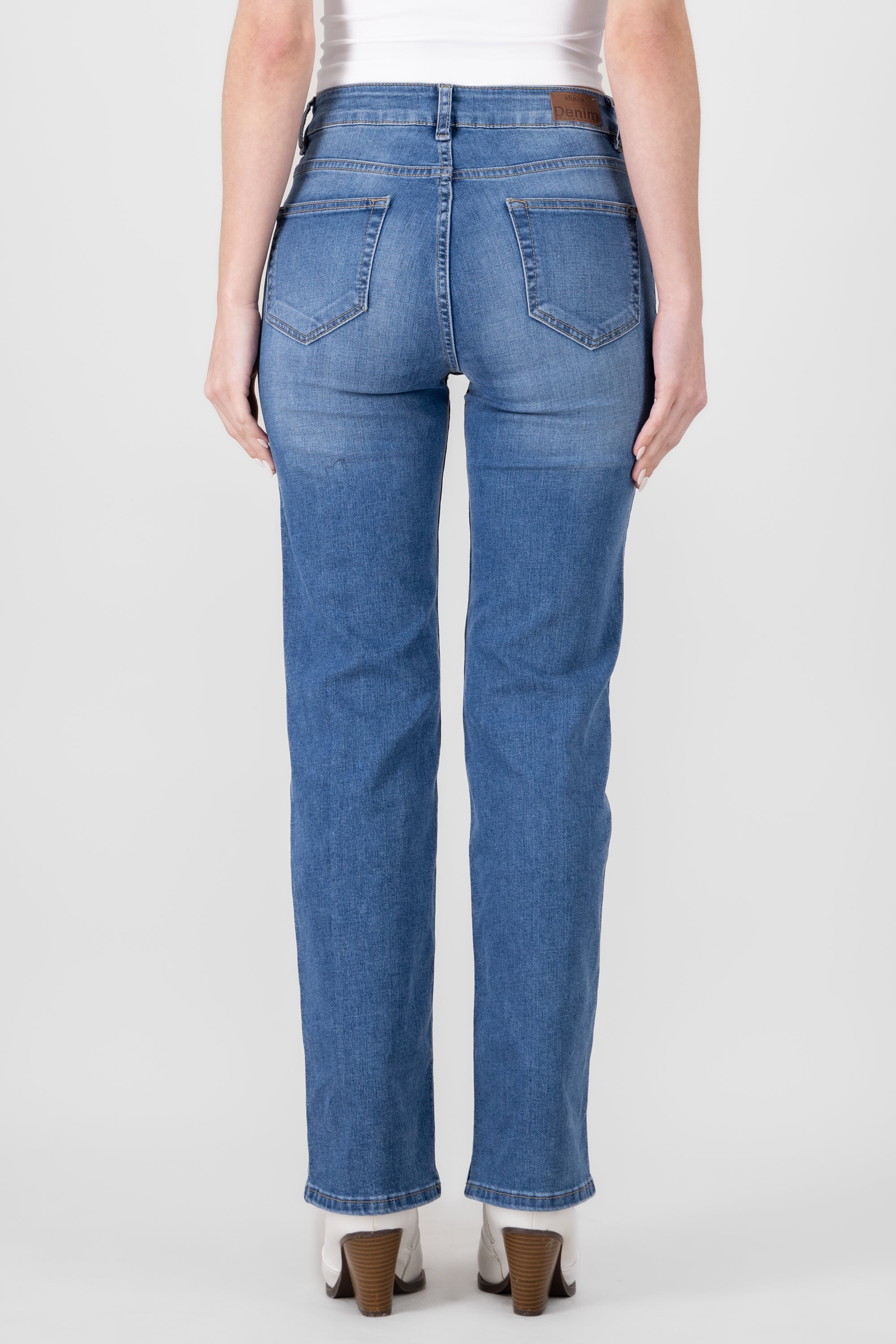 Bootcut Jeans With Slits MEDIUM WASH