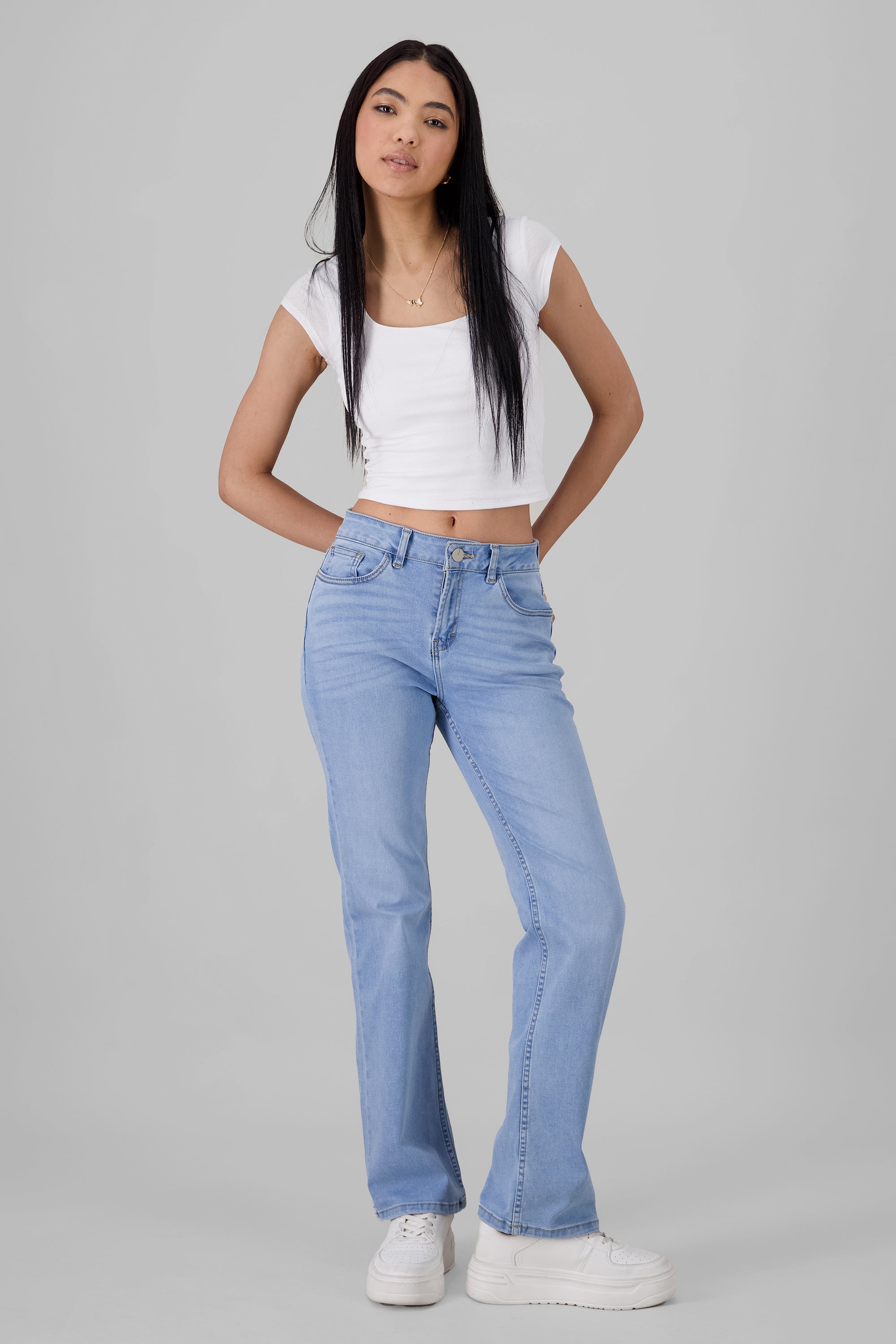 Solid Slim Jeans LIGHT STONE