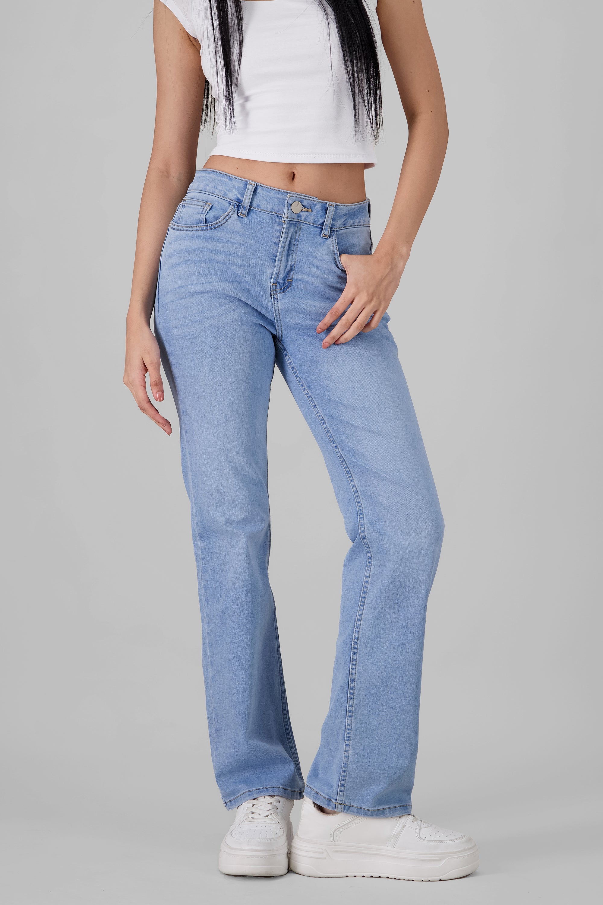 Solid Slim Jeans LIGHT STONE