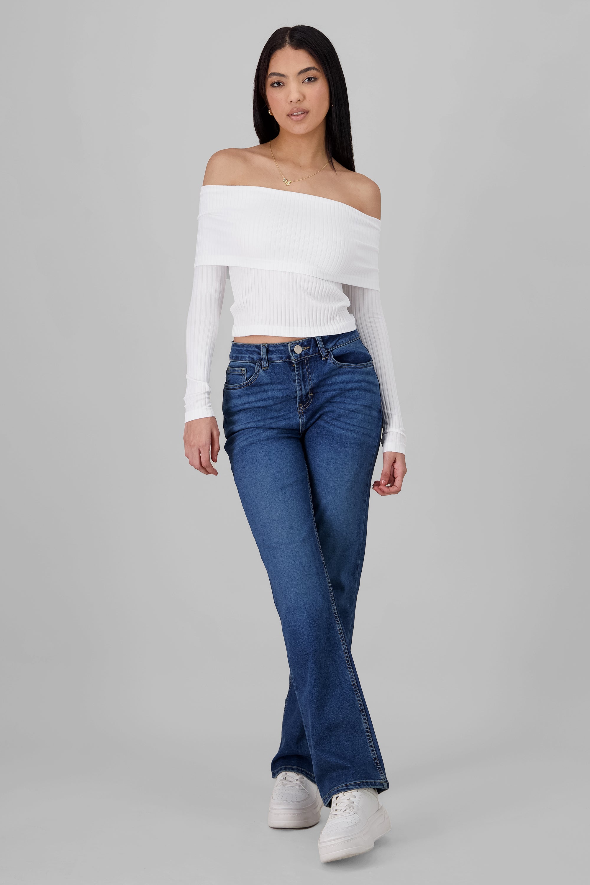 Solid Slim Jeans STONE