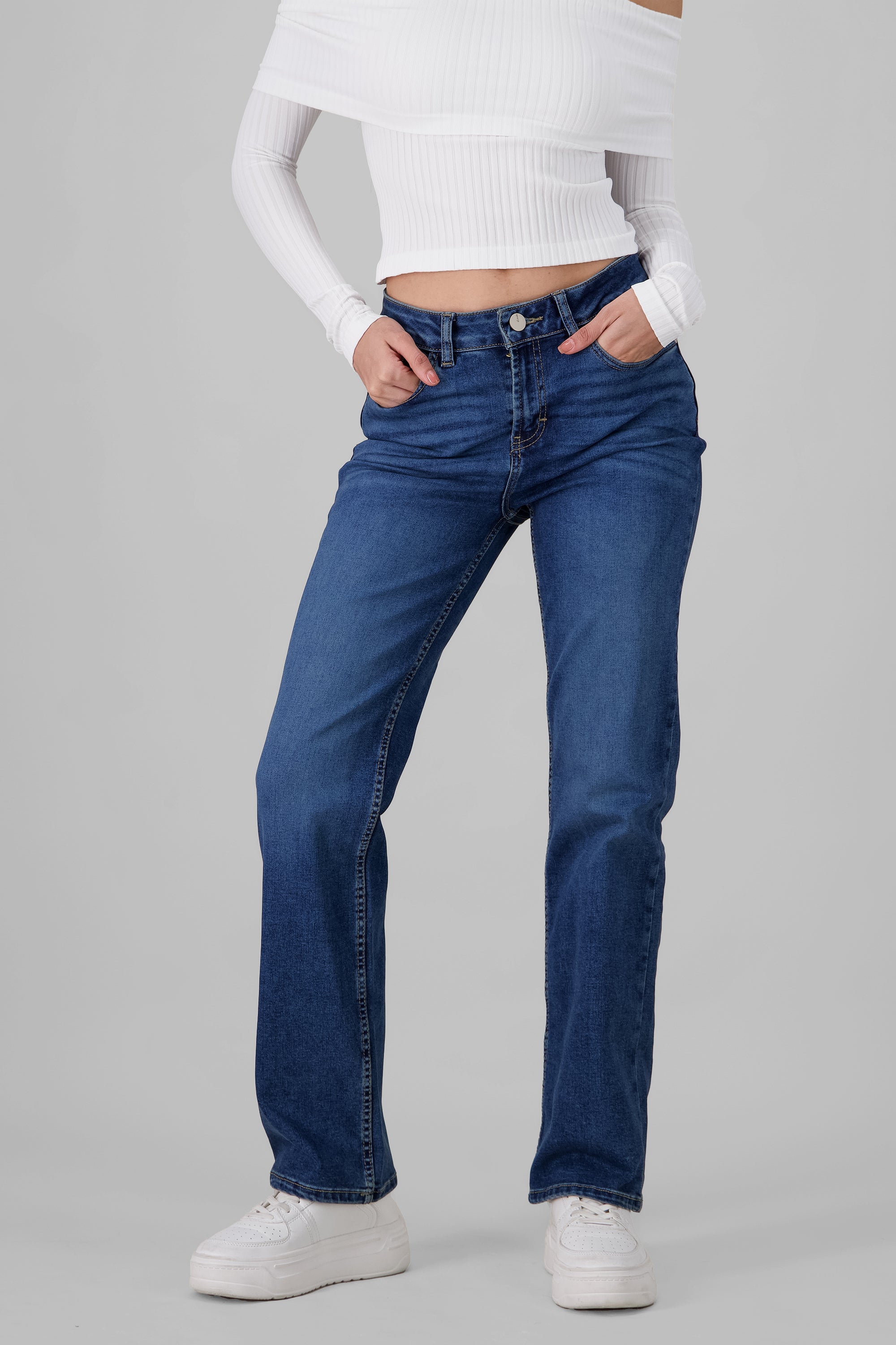 Solid Slim Jeans STONE