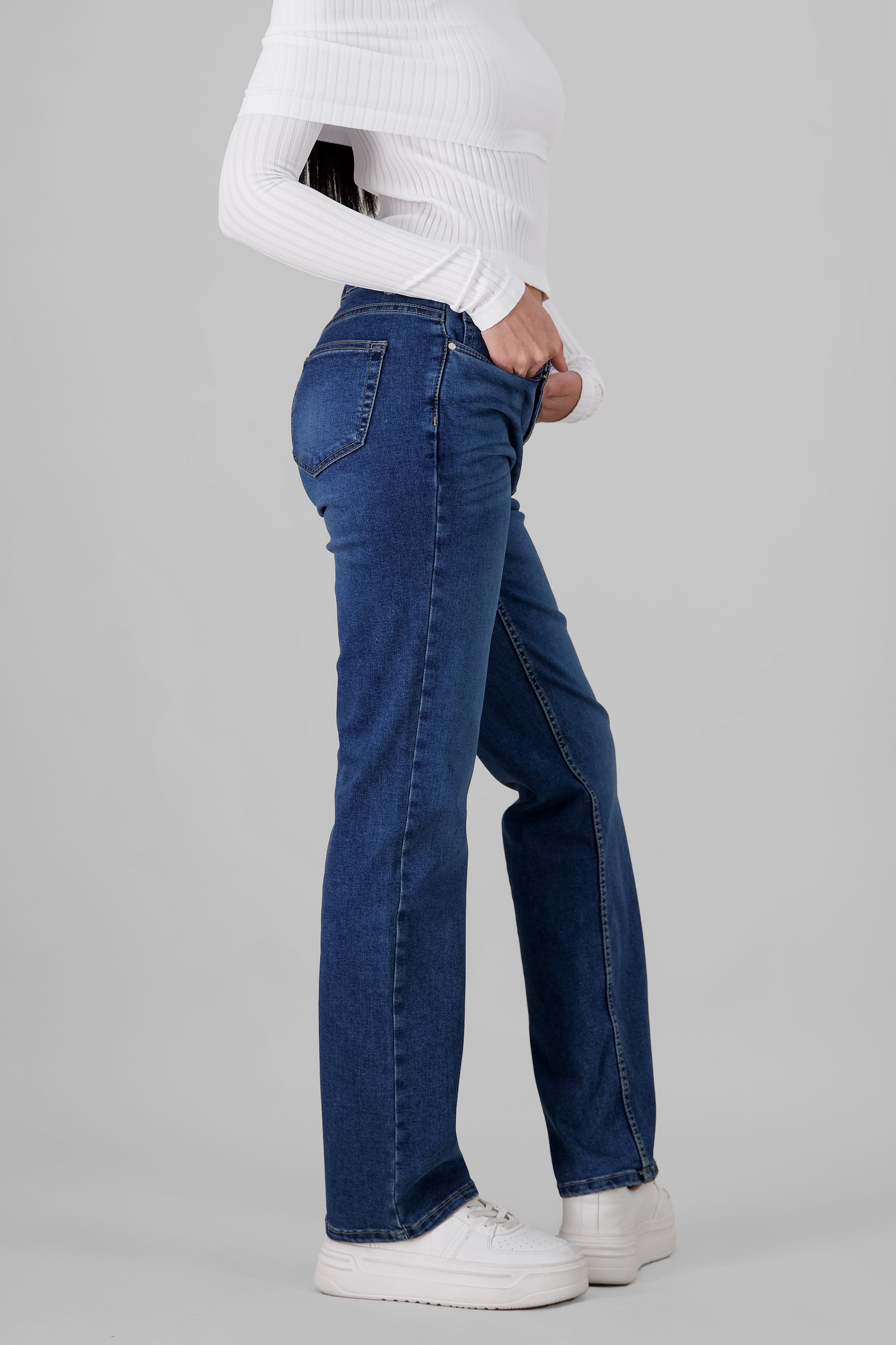 Solid Slim Jeans STONE