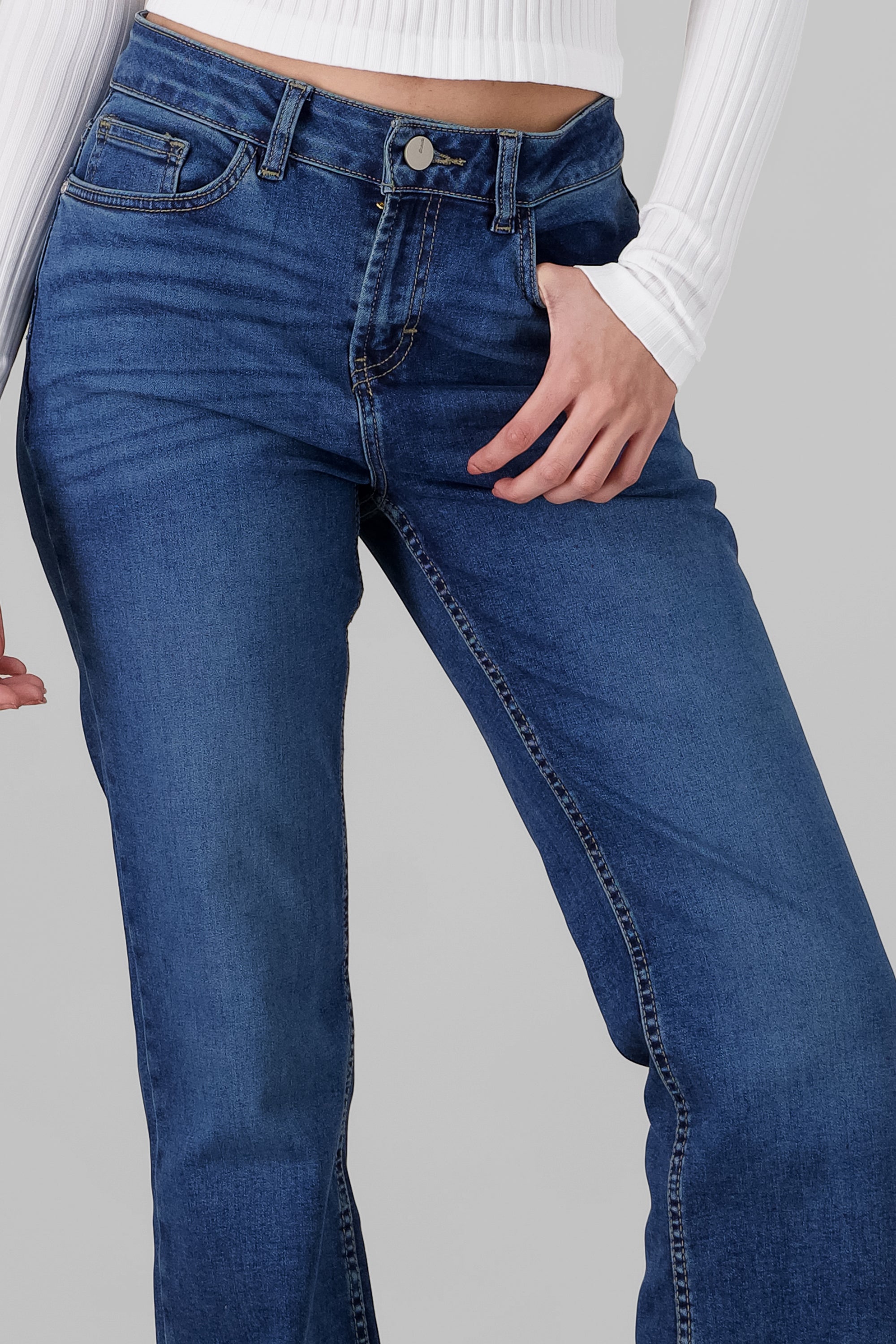 Solid Slim Jeans STONE