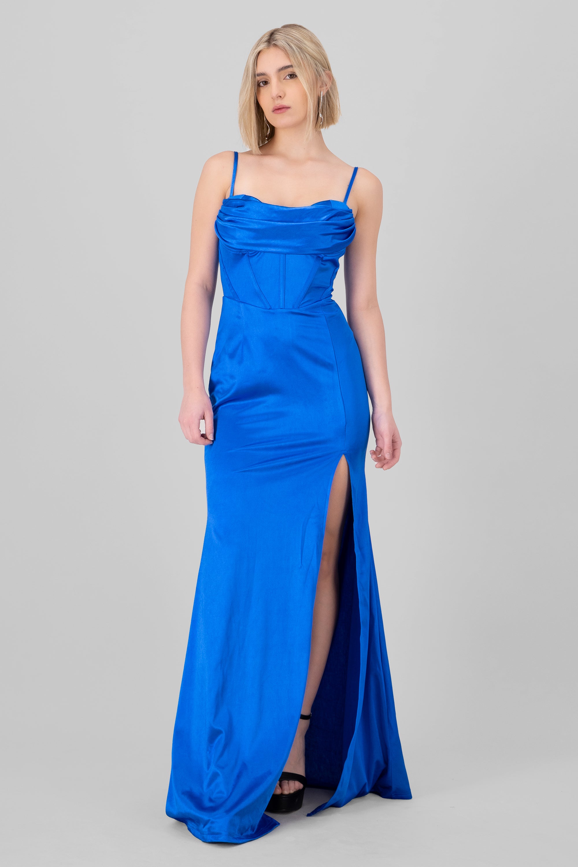 Cowl Neck Maxi dress ROYAL BLUE