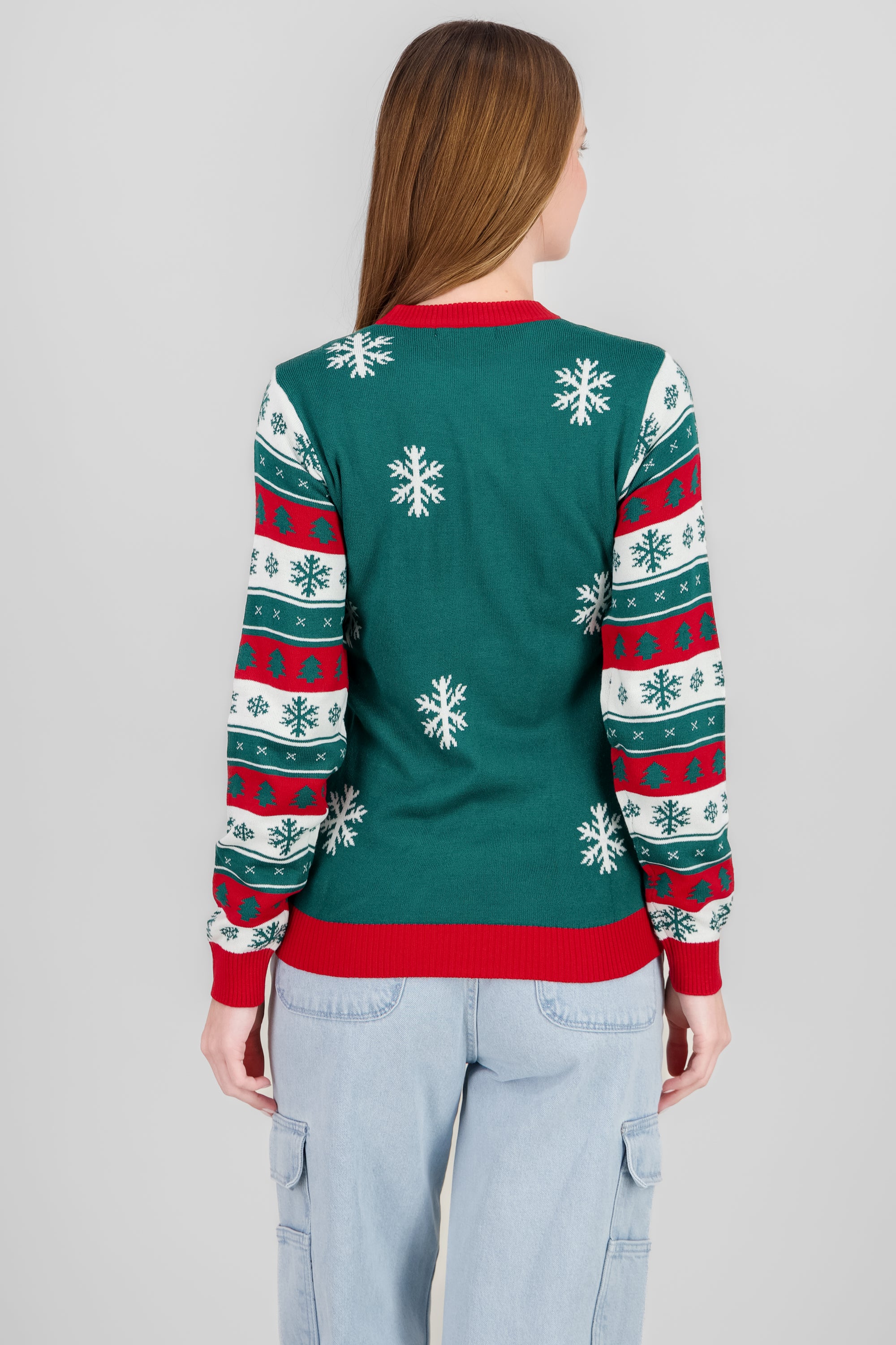 Bullseye Christmas Sweater GREEN COMBO