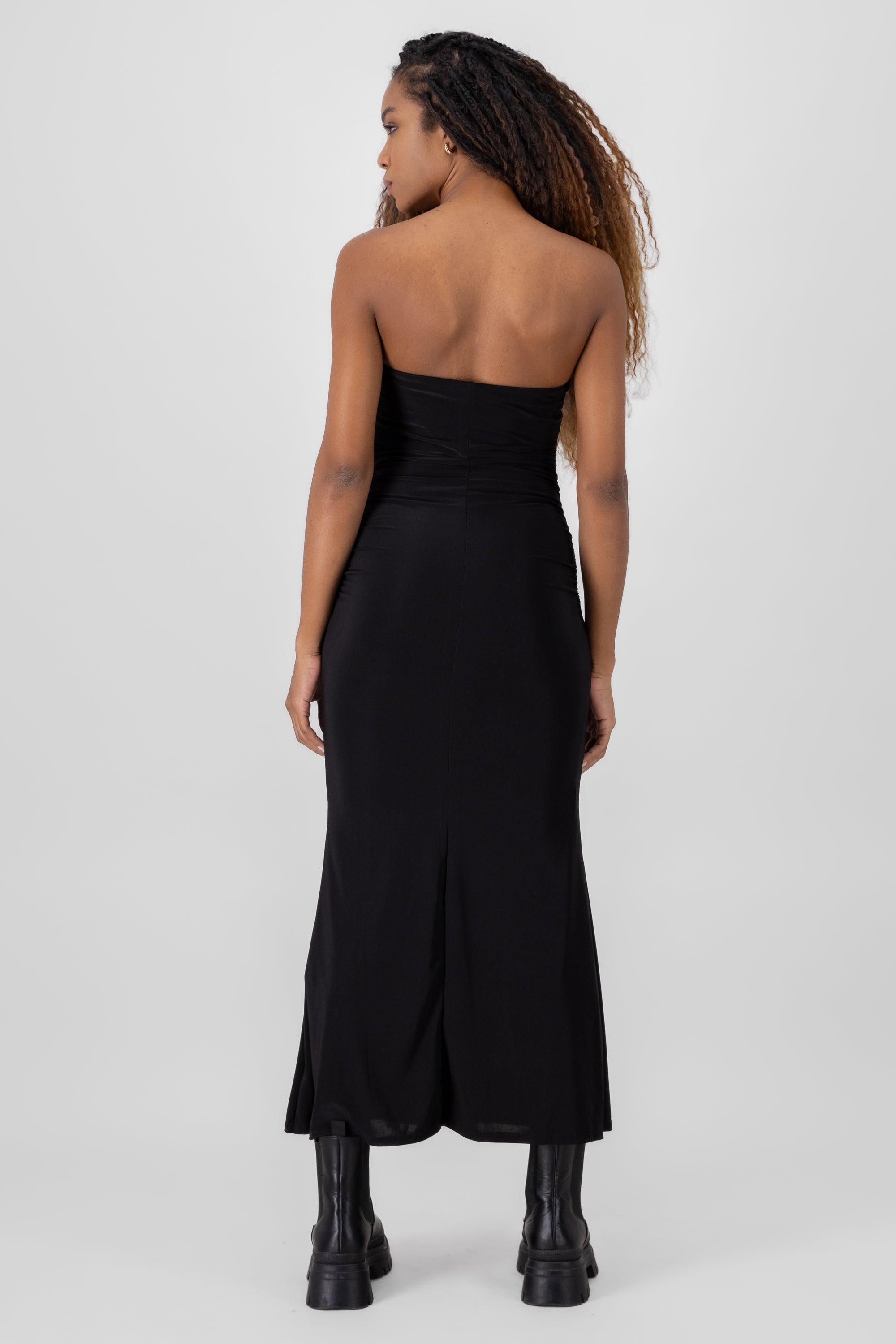 Strapless Maxi Dress BLACK