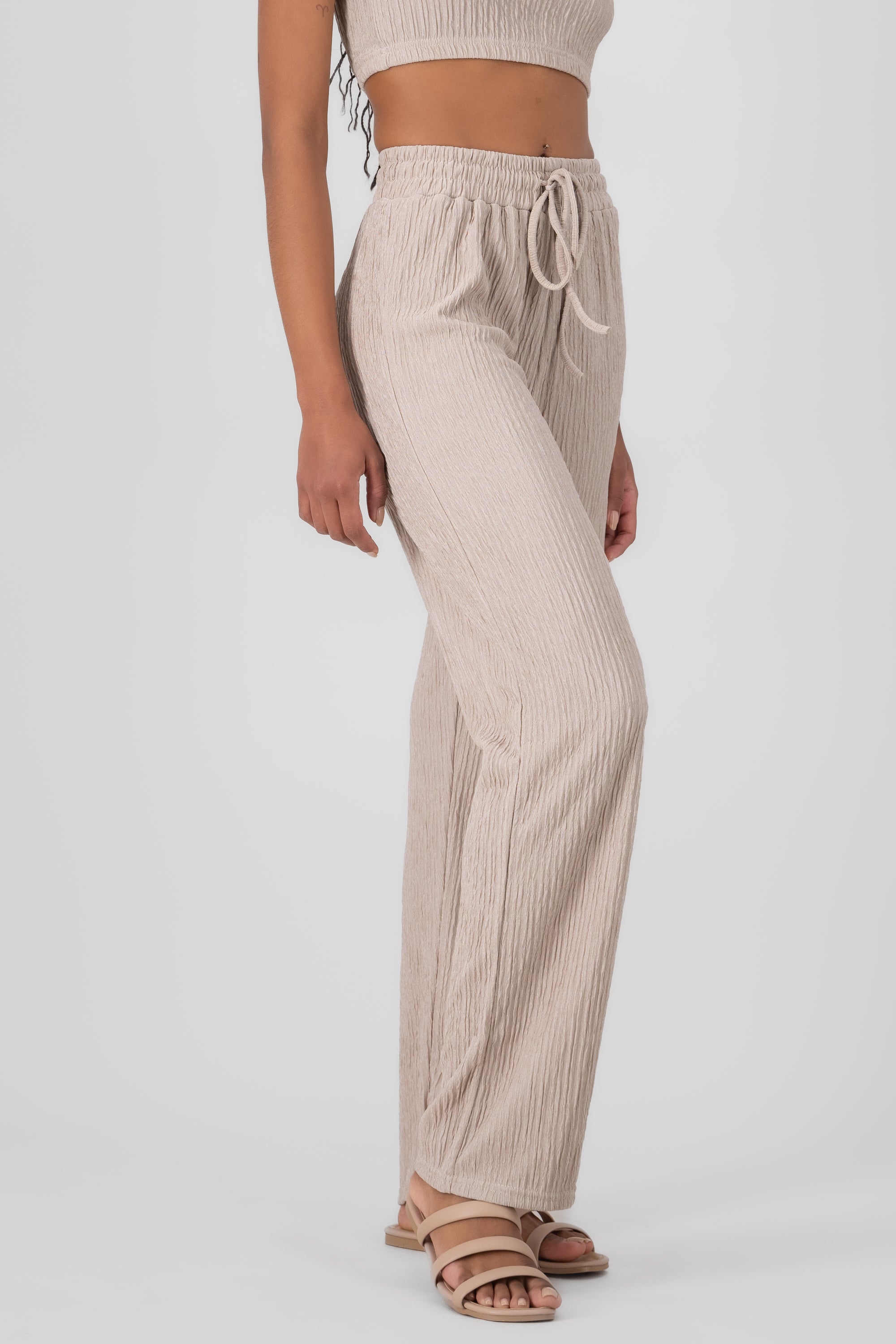 Textured Pants KHAKI