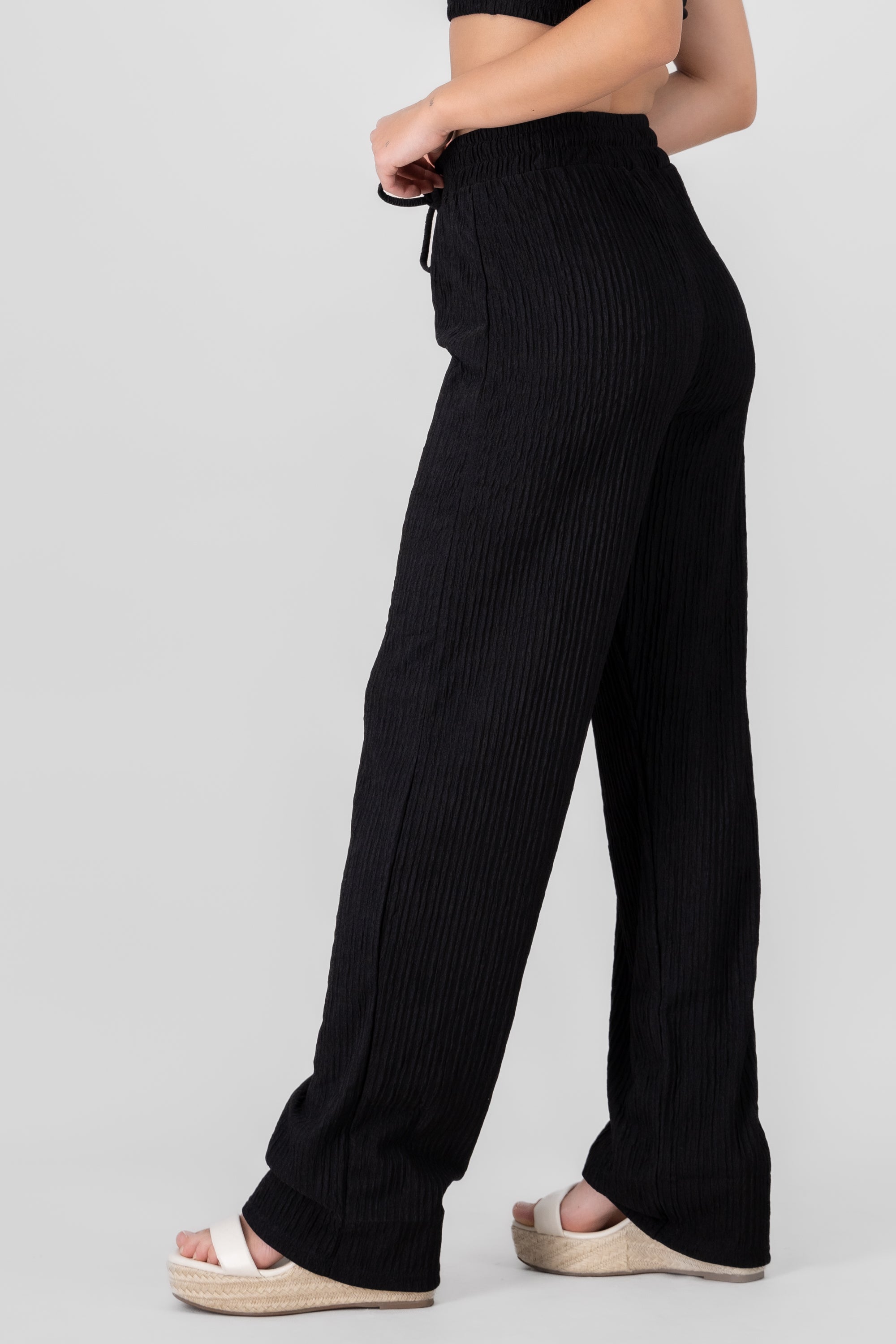 Textured Pants BLACK