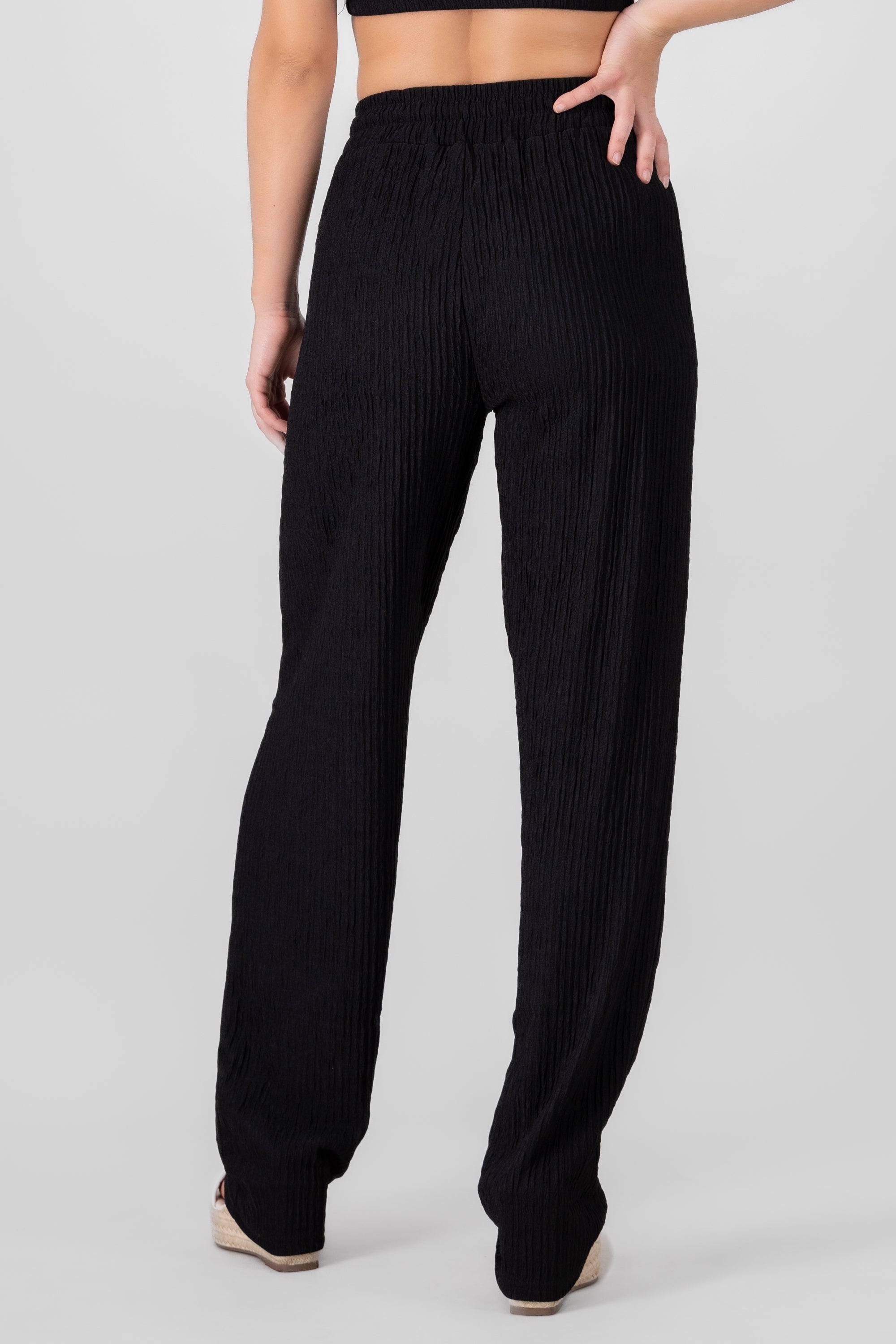 Textured Pants BLACK