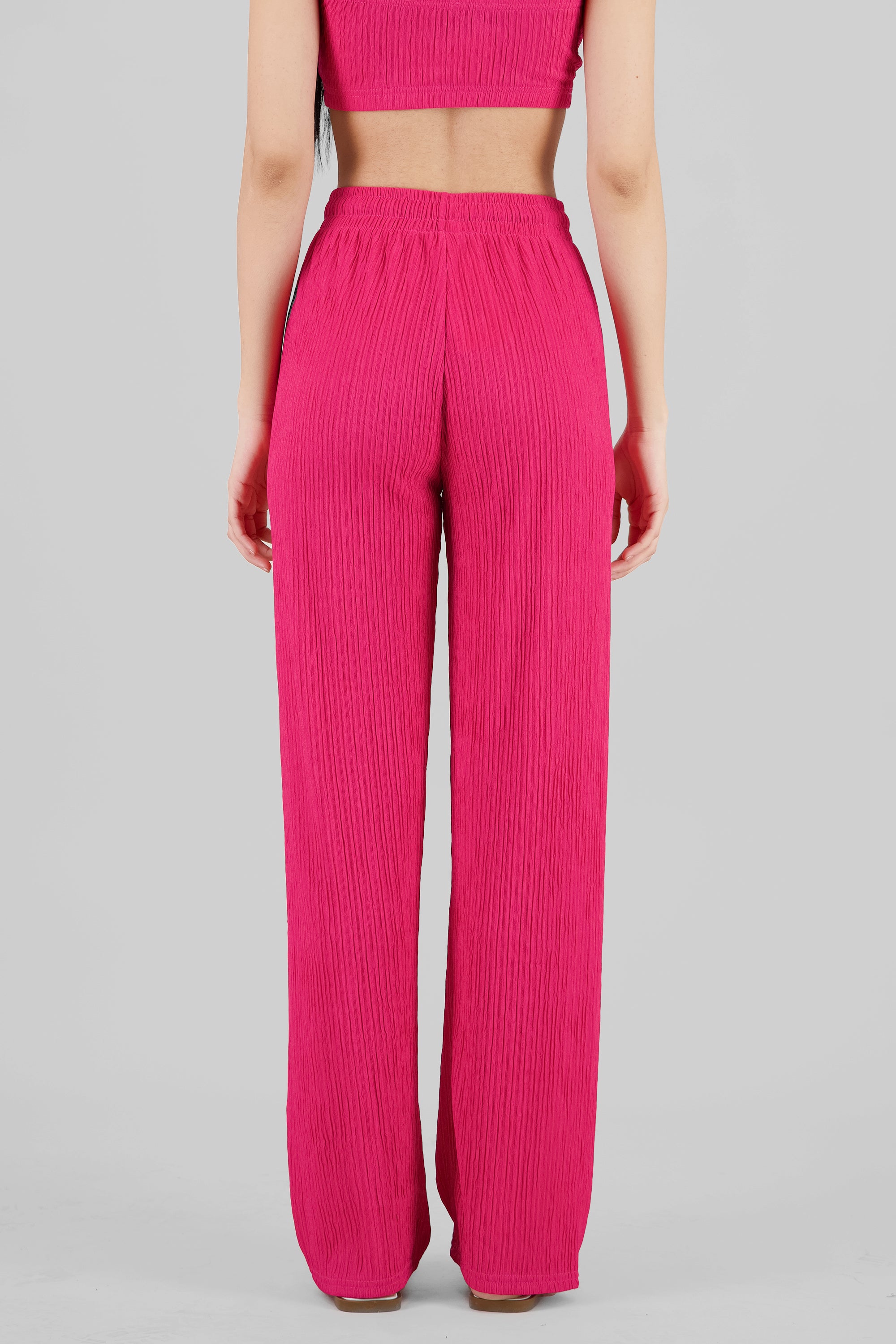 Textured Pants FUCHSIA