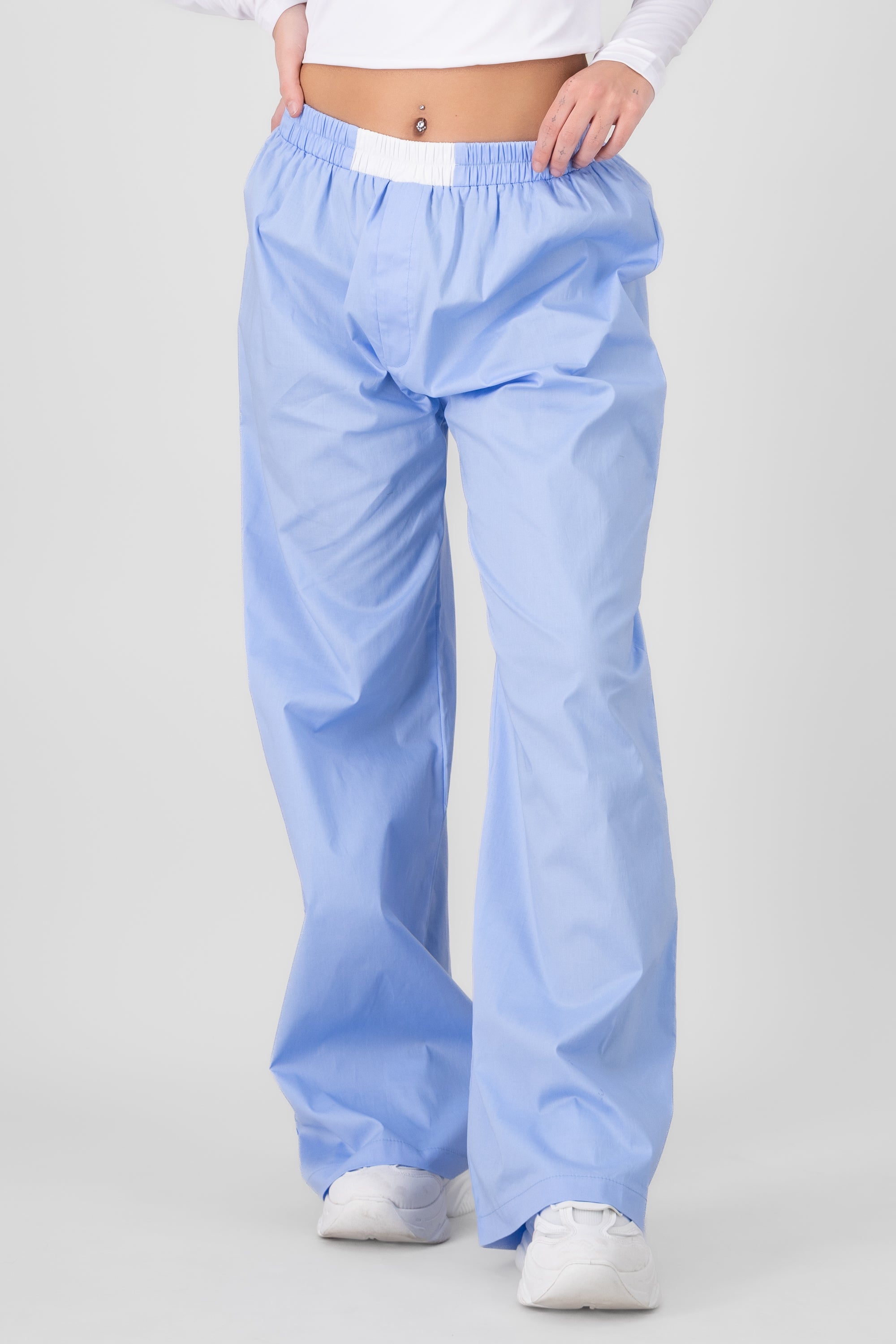 Solid Fluid Pants BLUE