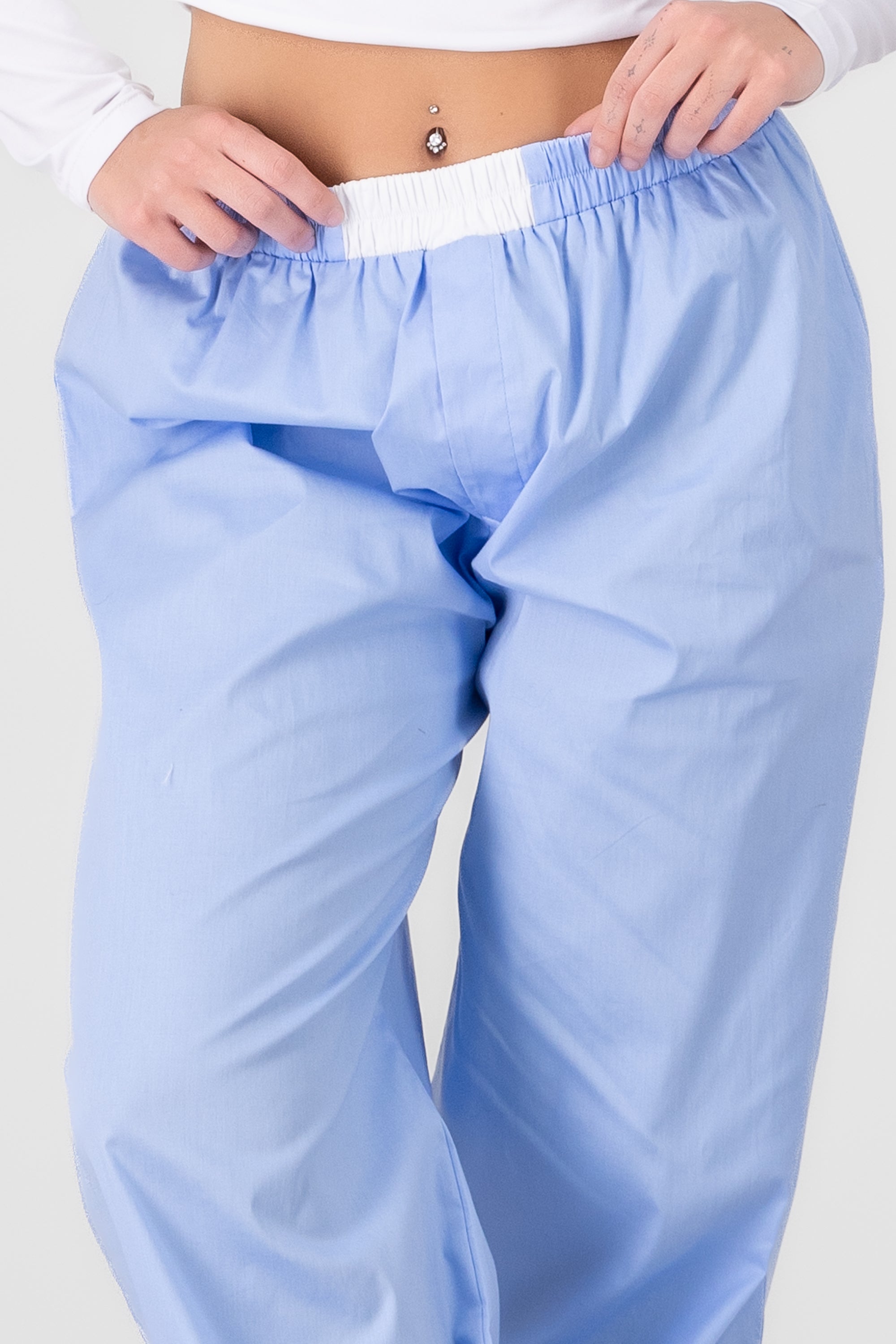 Solid Fluid Pants BLUE