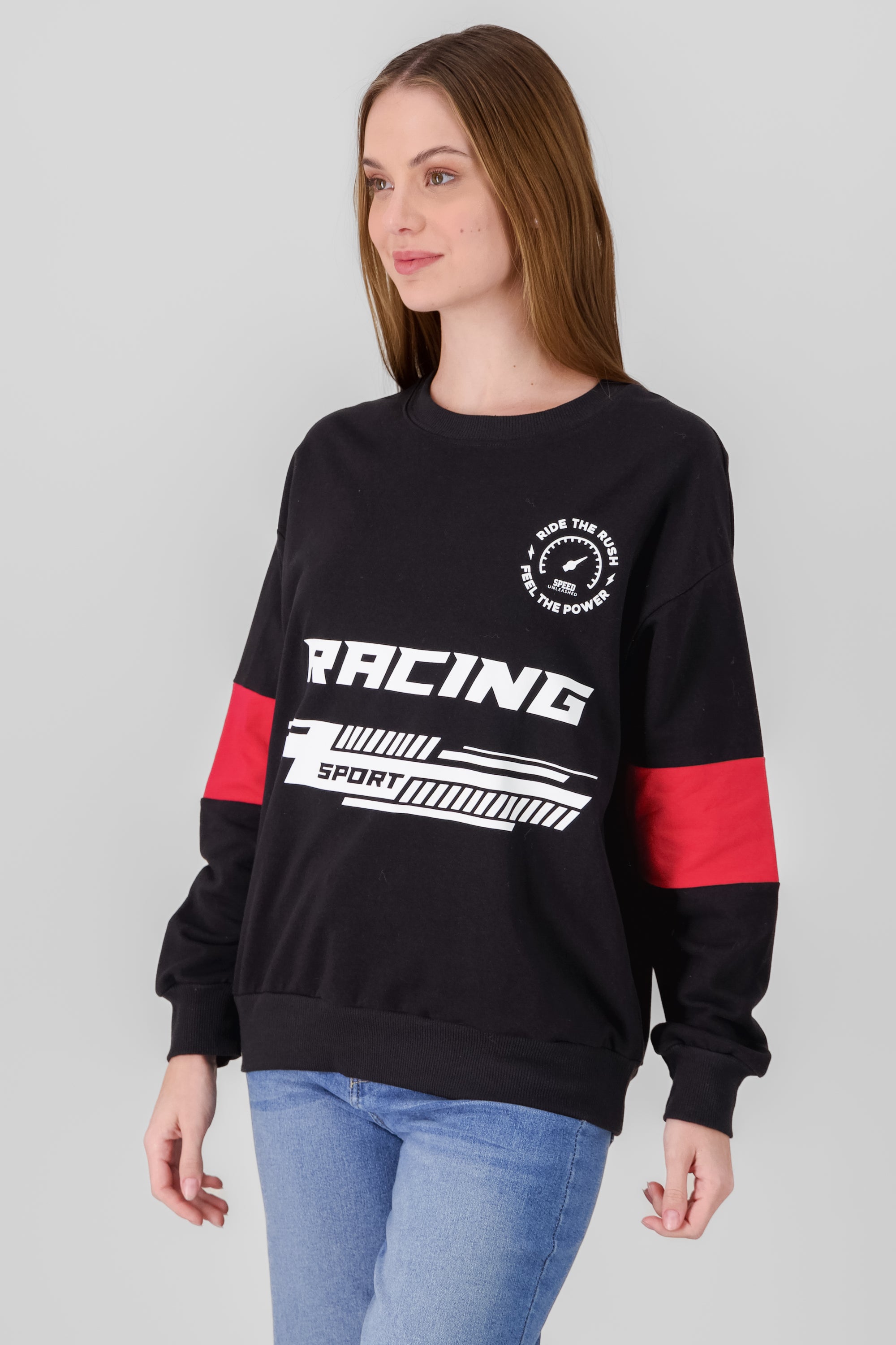 Racing Oversized Hoodie BLACK