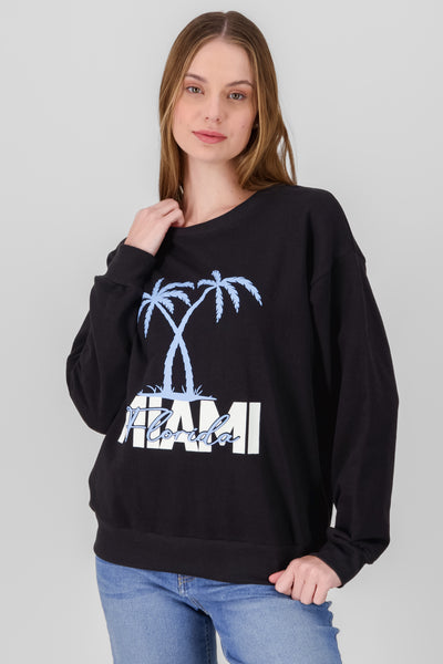 Miami Oversized Hoodie BLACK