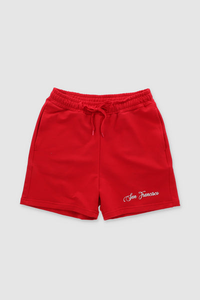 San Francisco Printed Shorts RED