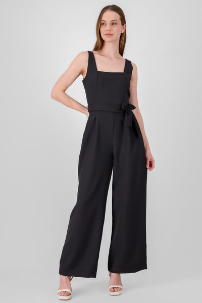 Strappy Jumpsuit With Belt HEATHER GRAY