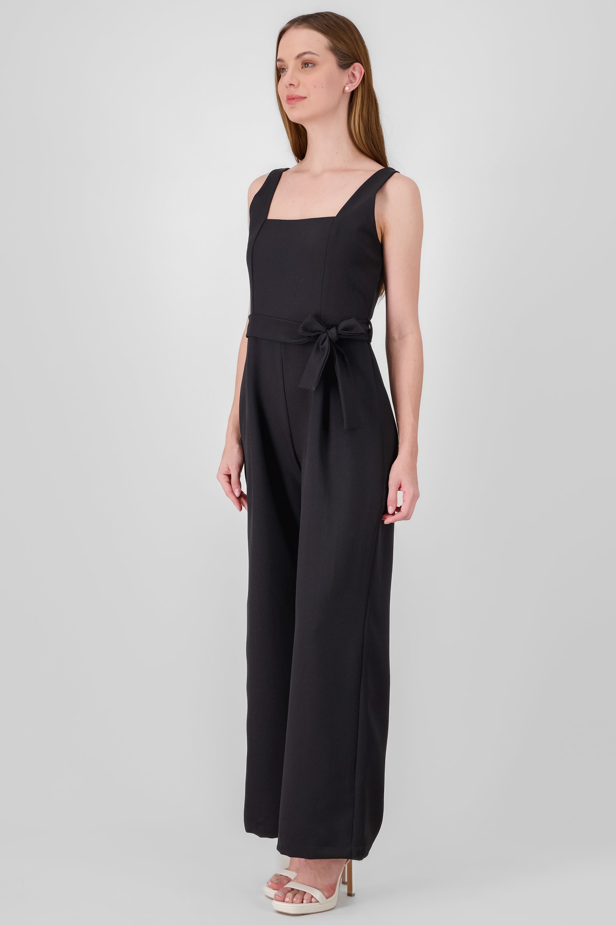 Strappy Jumpsuit With Belt BLACK