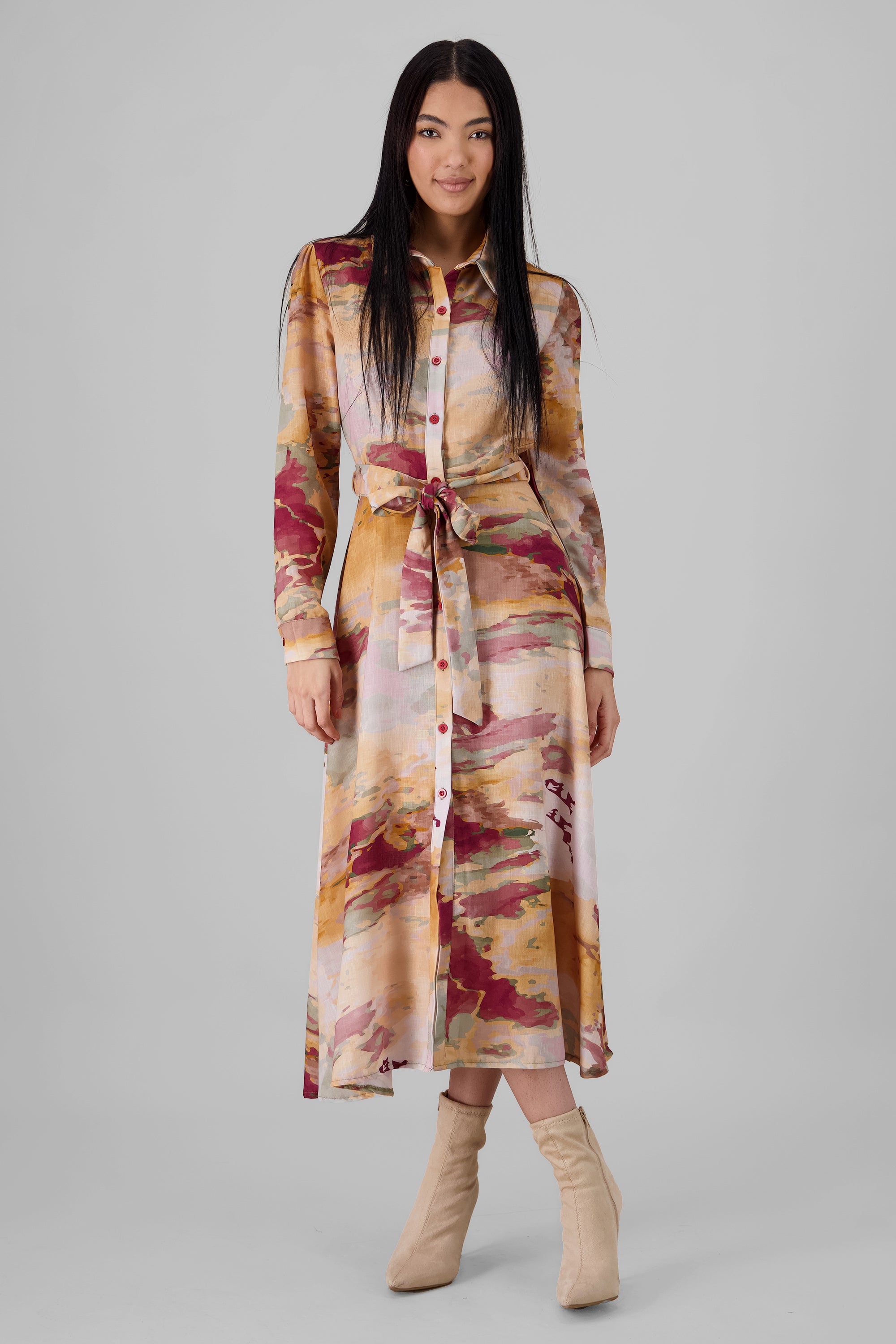 Aura Printed Maxi Dress MULTICOLOR