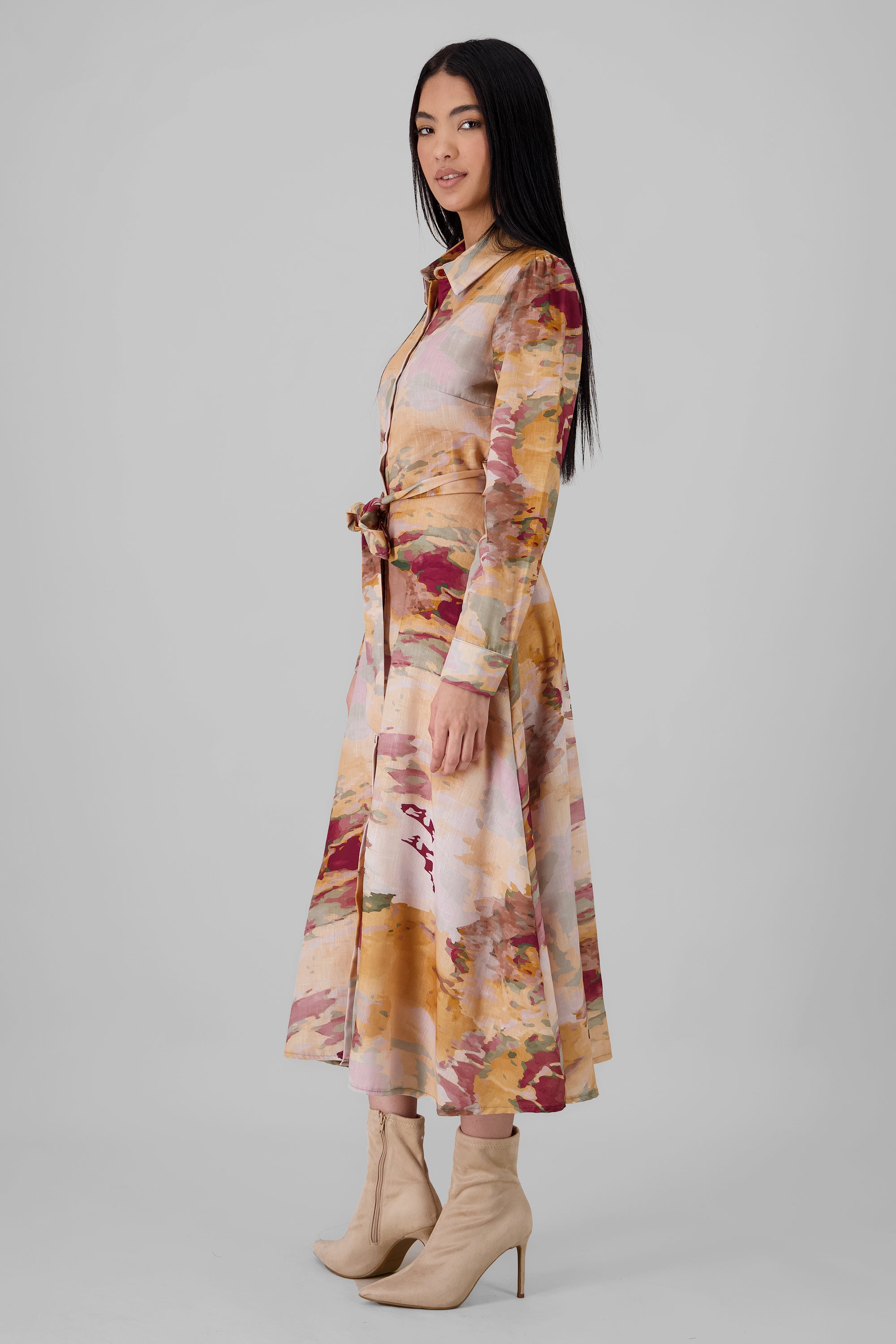 Aura Printed Maxi Dress MULTICOLOR