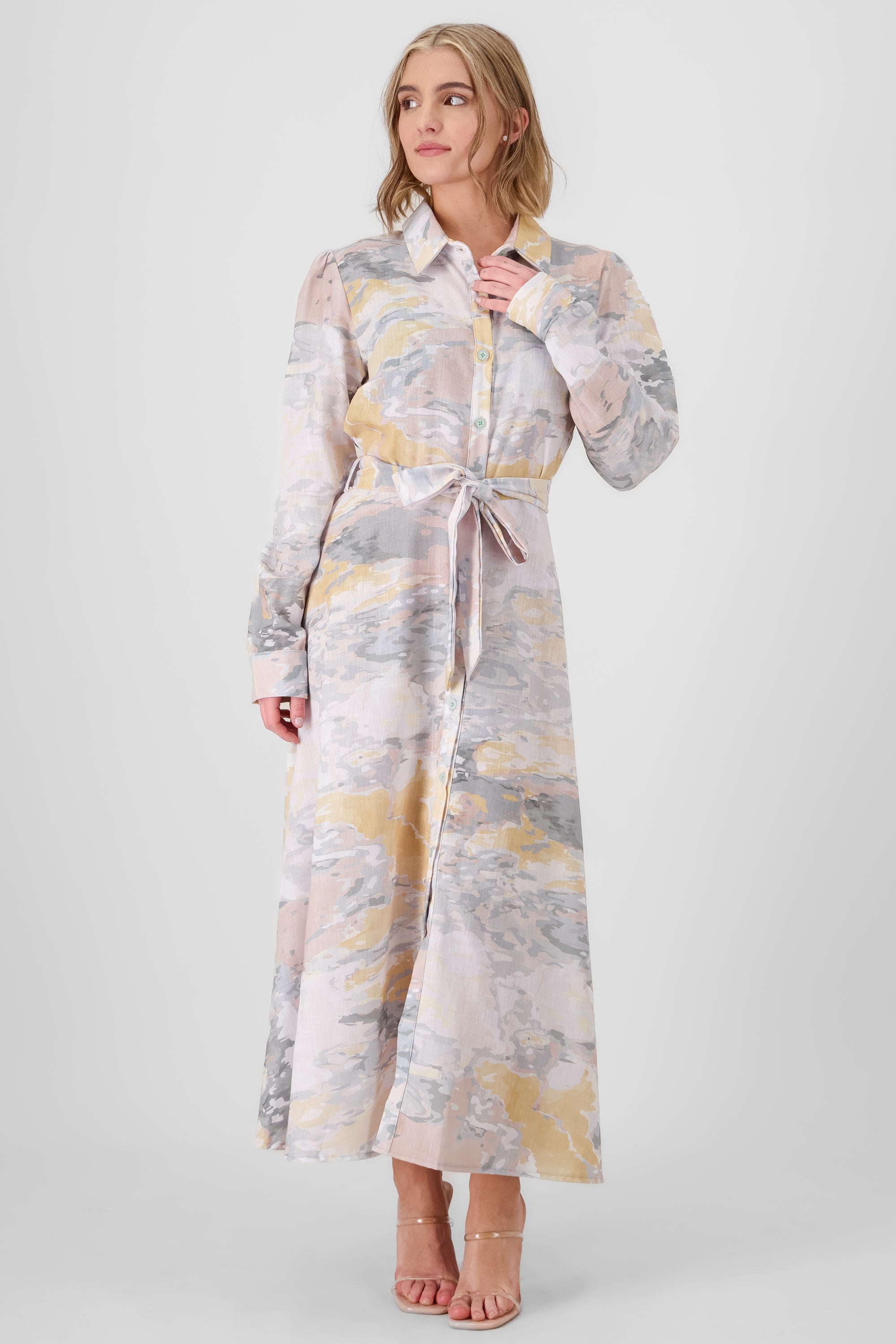 Aura Printed Maxi Dress PASTEL MULTIC