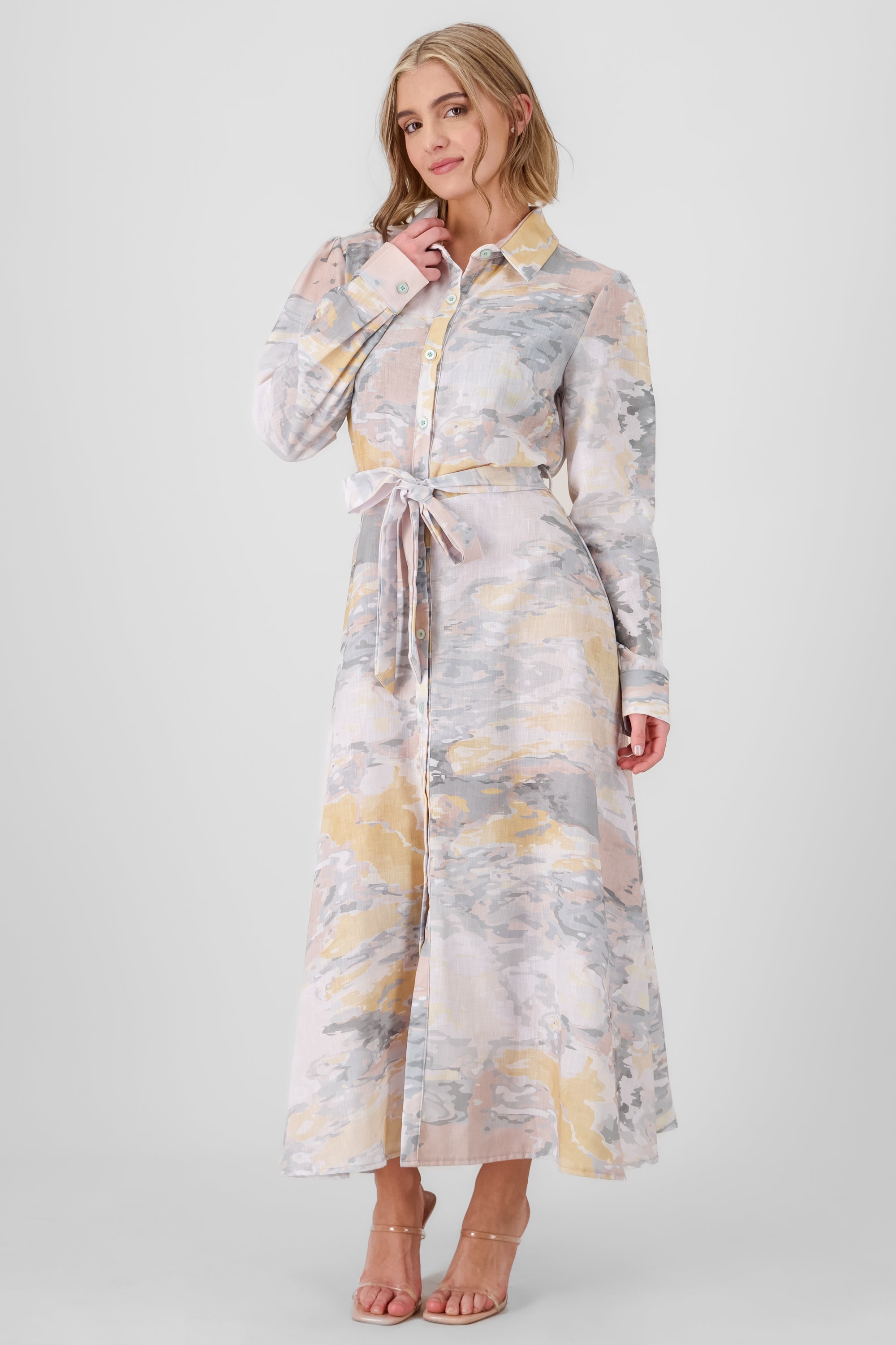 Aura Printed Maxi Dress PASTEL MULTIC