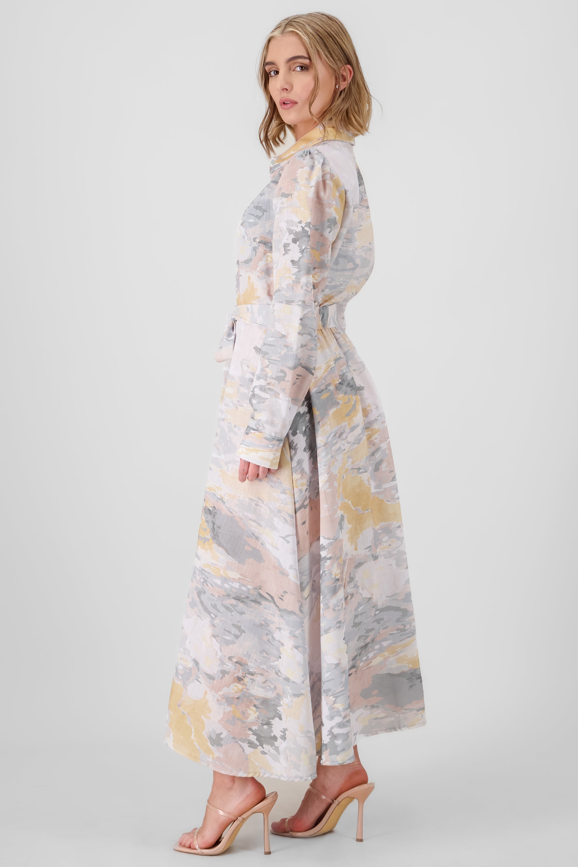 Aura Printed Maxi Dress PASTEL MULTIC