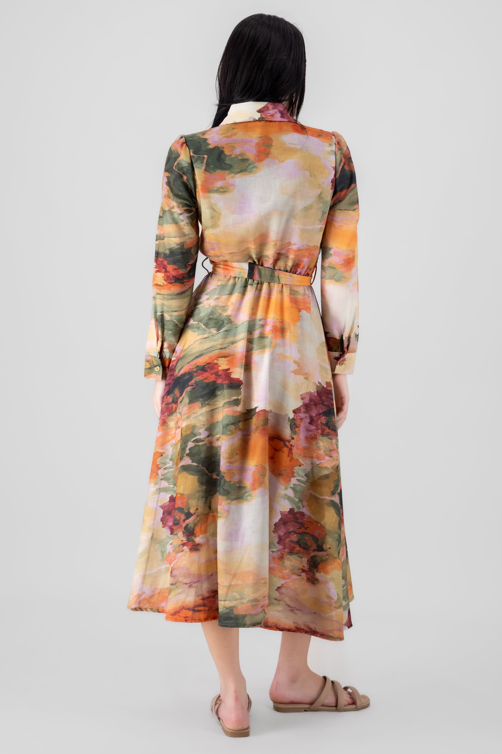 Aura Printed Maxi Dress AUTUMN MULTICOLOR