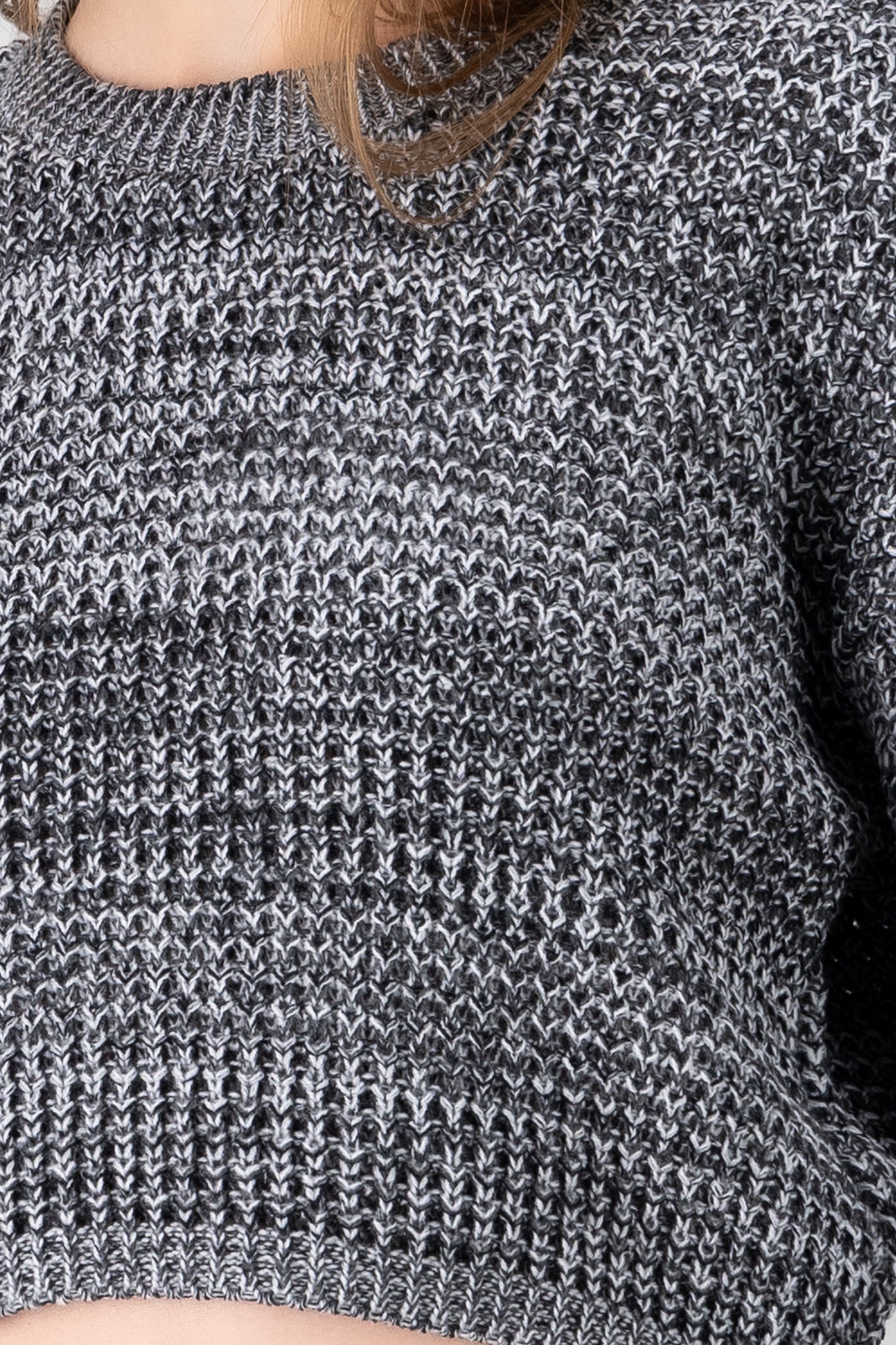 Knit Sweater HEATHER GRAY