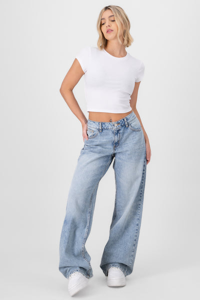 Wide Leg Jeans LIGHT STONE