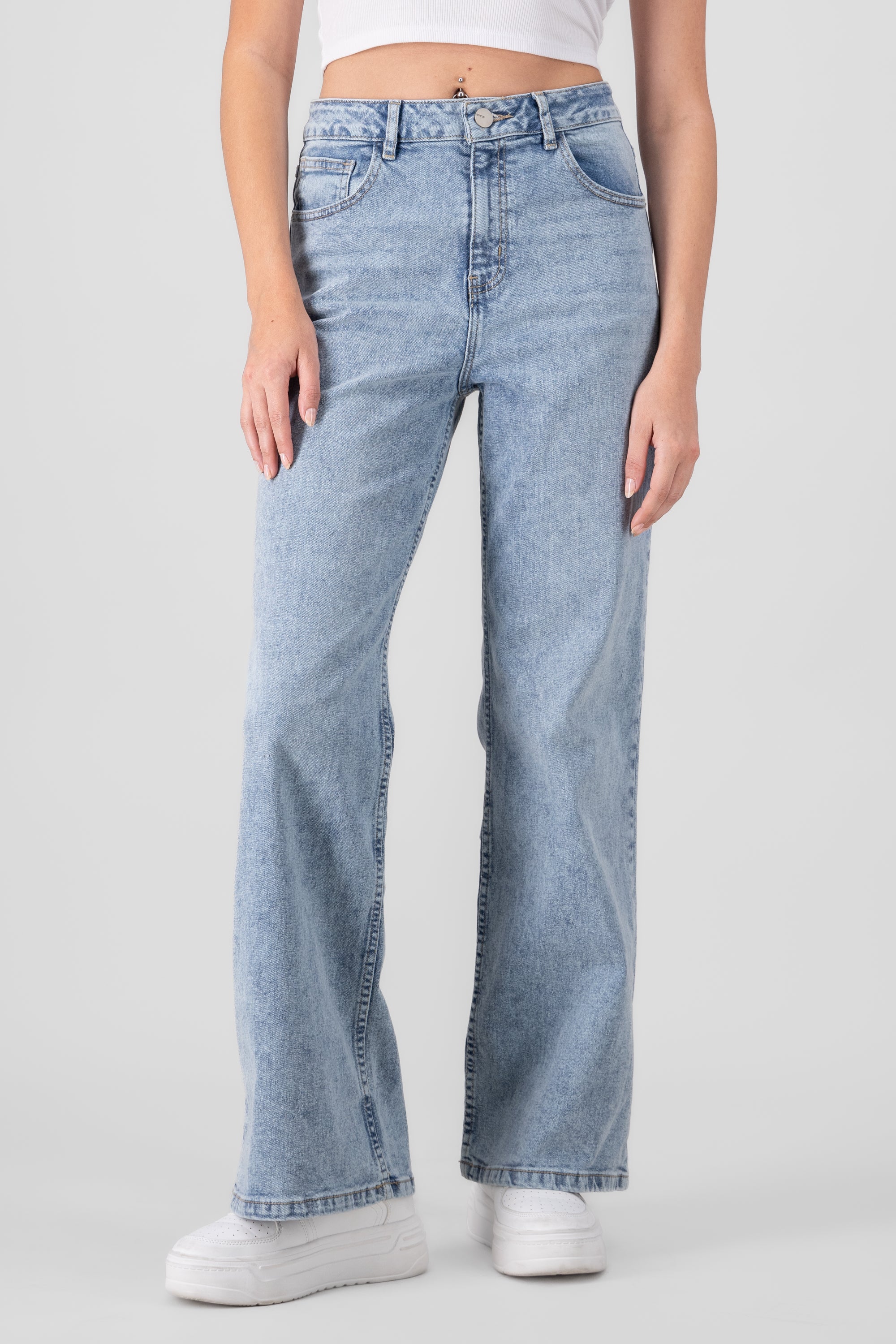 Wide Leg Jeans LIGHT ACID WASH