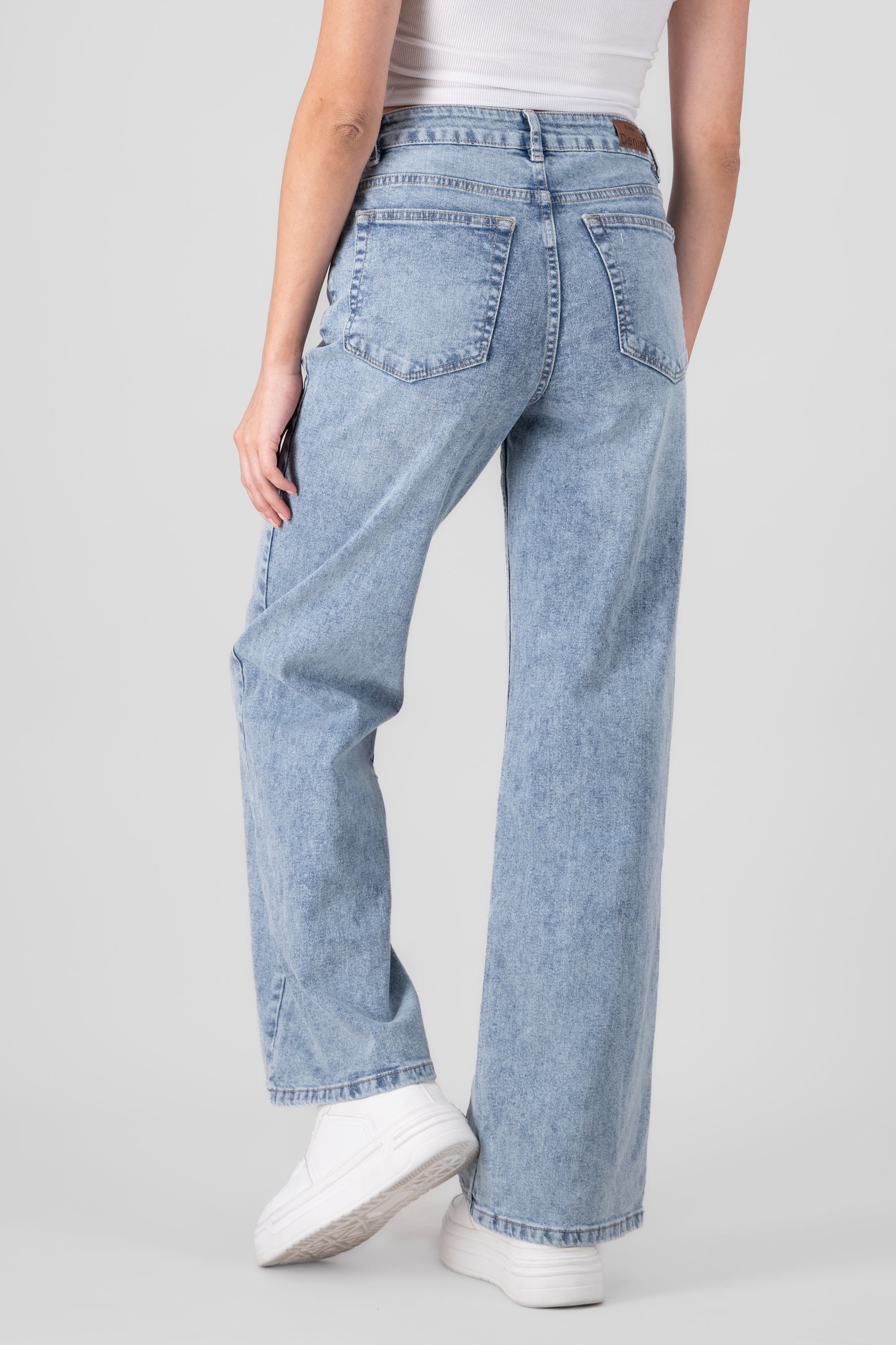 Wide Leg Jeans LIGHT ACID WASH