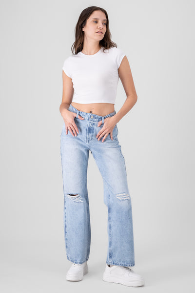 Wide Leg Jeans LIGHT STONE