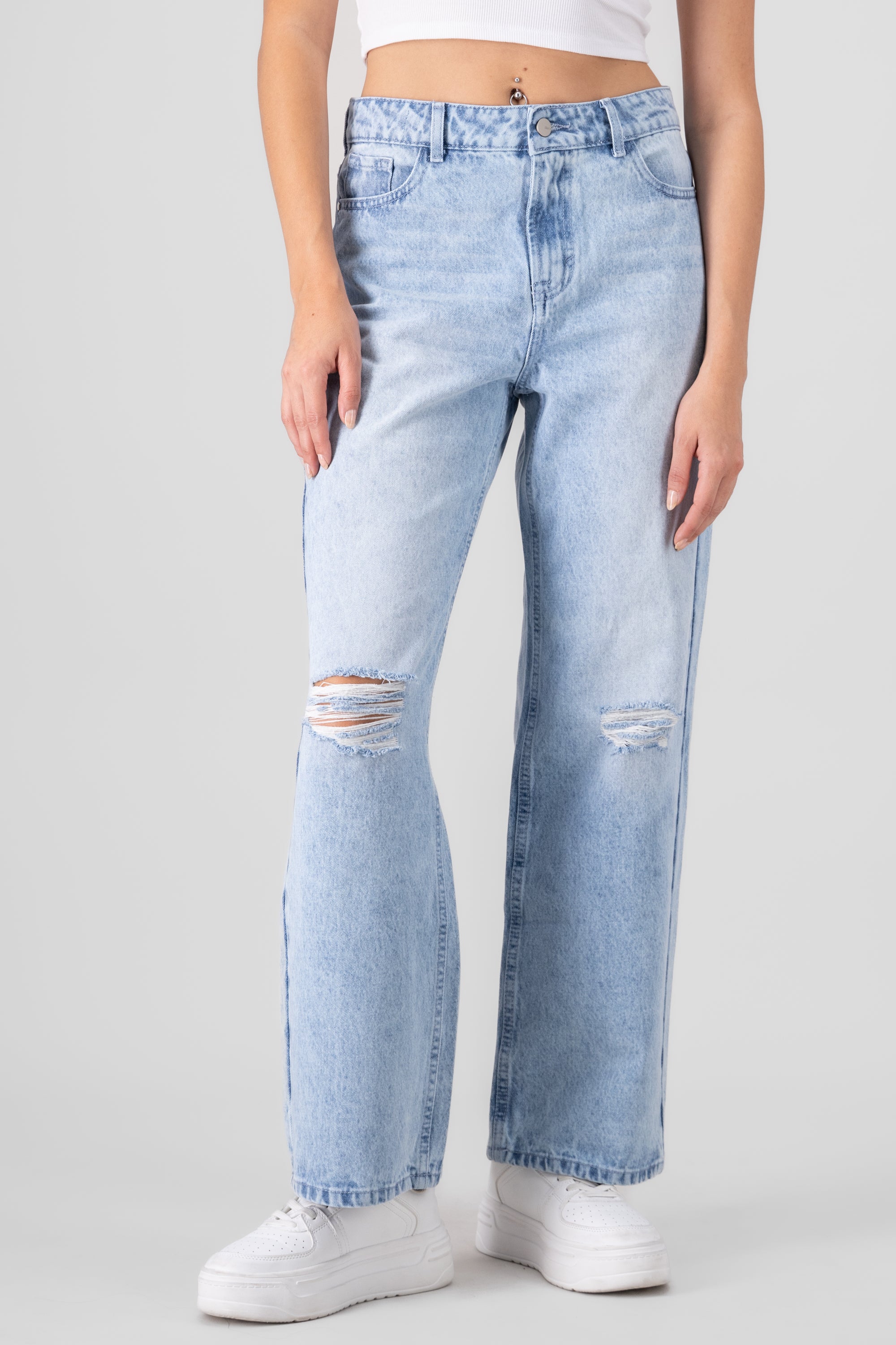 Wide Leg Jeans LIGHT STONE